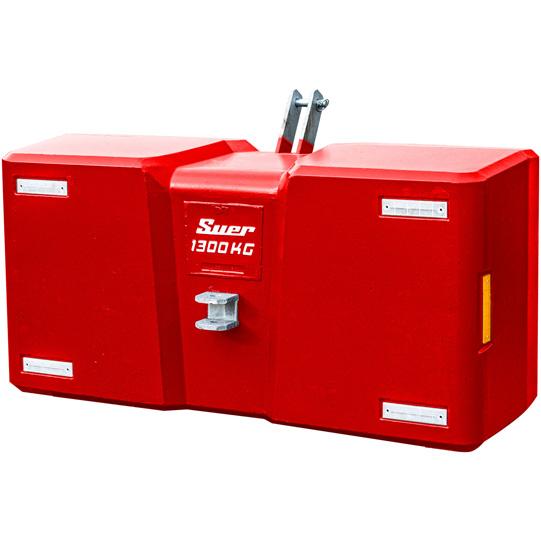 SB1300 Stahlbetongewicht, Kat.II, rot 852304003 Suer