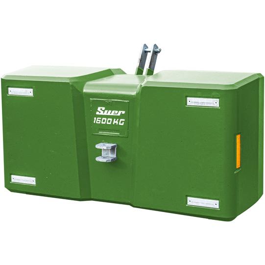 SB1600 Stahlbetongewicht, Kat.II, grün 852305001 Suer