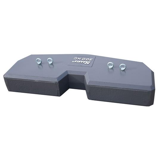 SBBP300 Stahlbetongewicht - Plus, Kat.II, grau 852326002 Suer