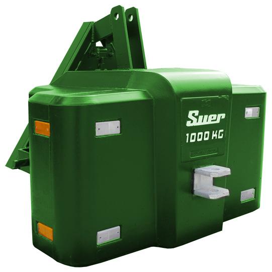 SBD1000 Stahlbetongewicht, Dreieck Kat. I/II/III, grün 852310001 Suer