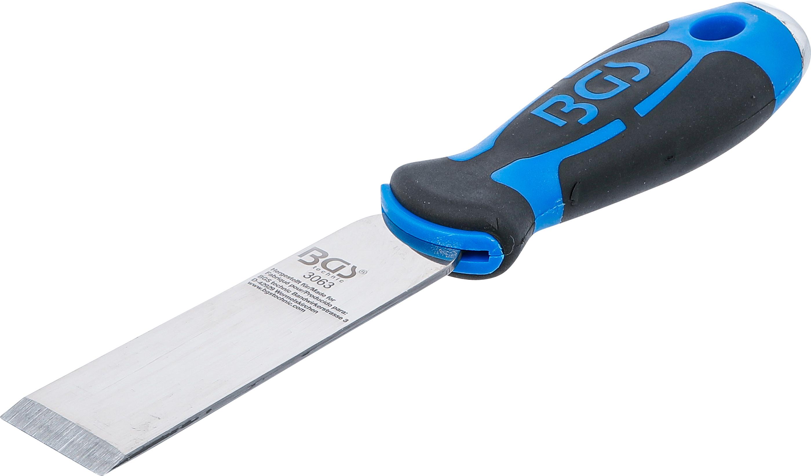 Schaber | rostfrei | schwerer 2-Komponenten-Gummigriff mit Loch BGS3063