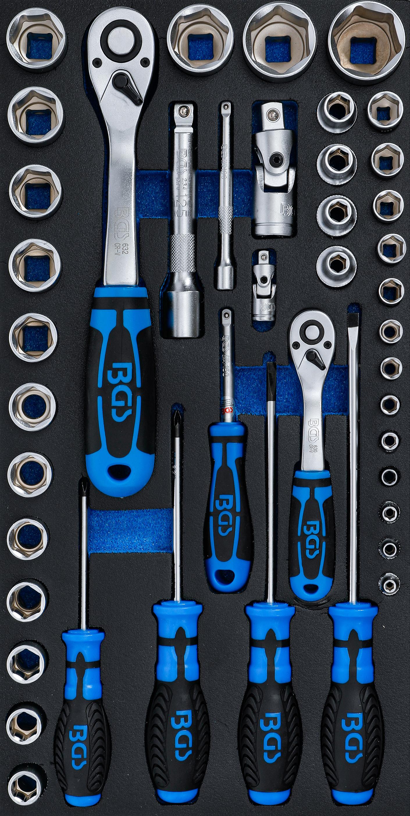Schaumeinlage für Art. 2002 | Steckschlüssel-Satz und Schraubendreher | 43-tlg. BGS2002-7