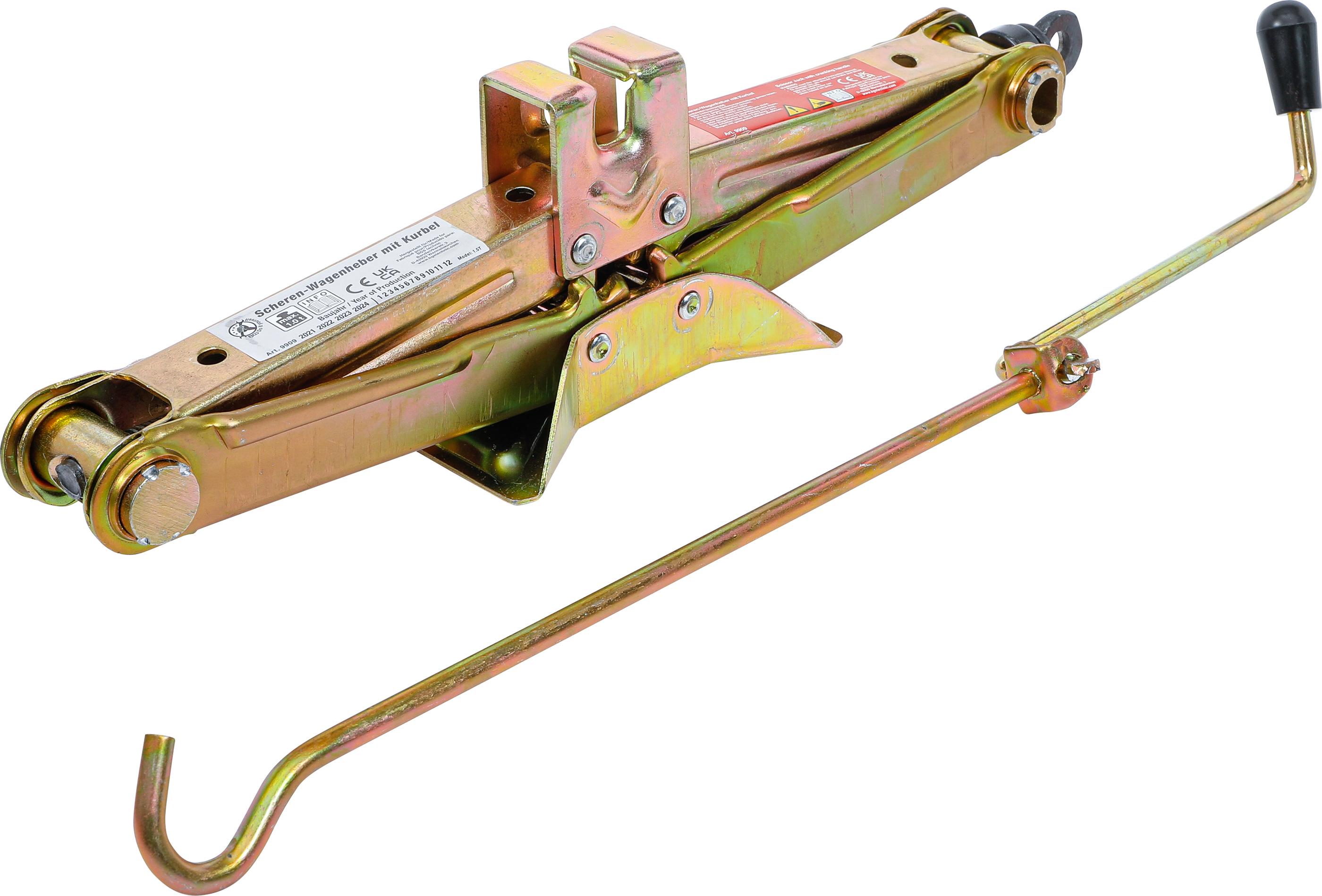 Scheren-Wagenheber mit Kurbel | 1 t BGS9909