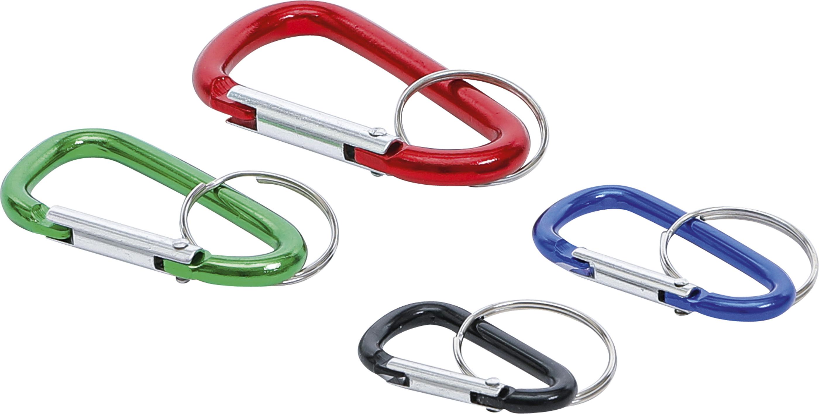 Schlüsselbund-Karabinerhaken-Satz | 4-tlg. BGS80872