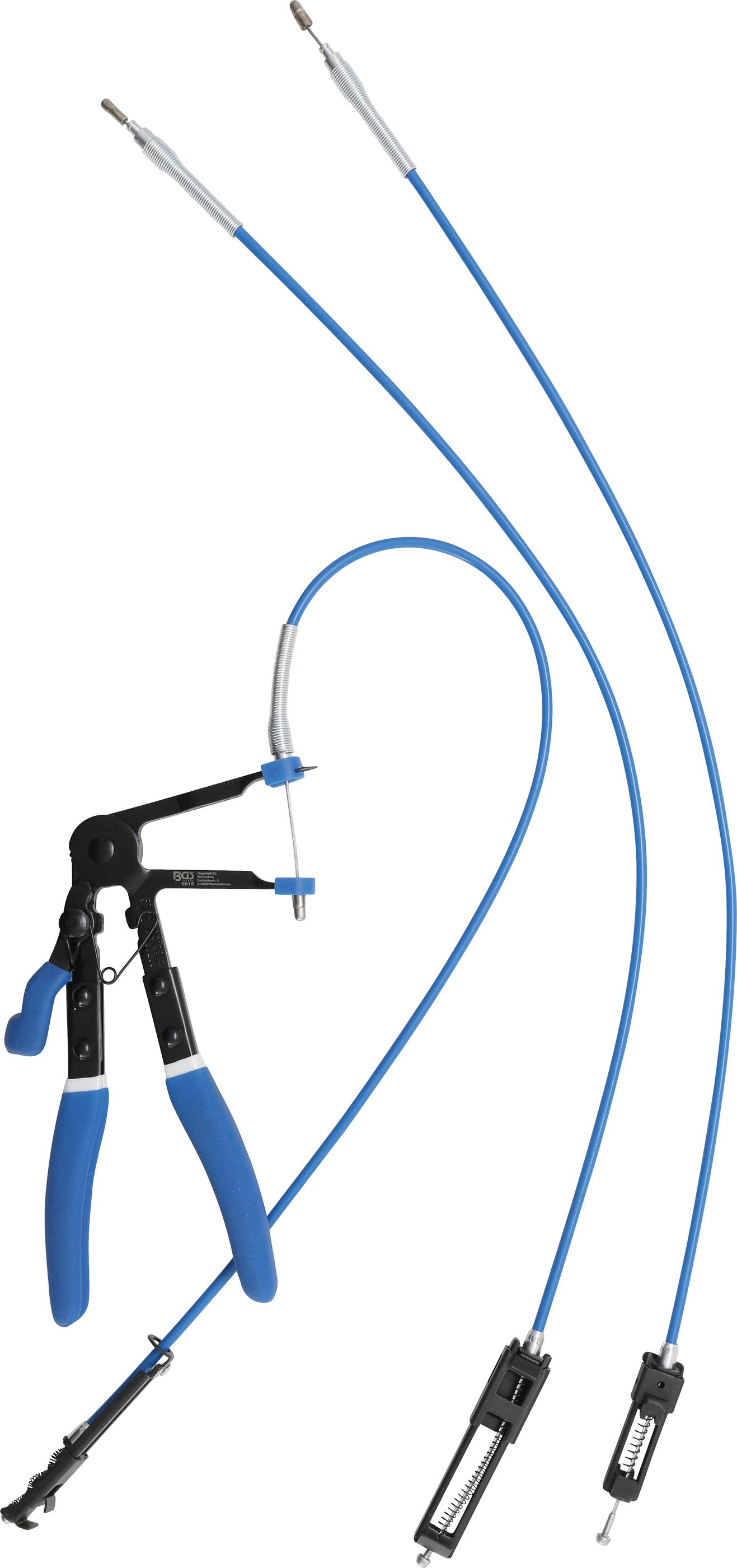 Schlauchklemmenzange | mit auswechselbaren Bowdenzügen | 635 - 670 mm BGS9815