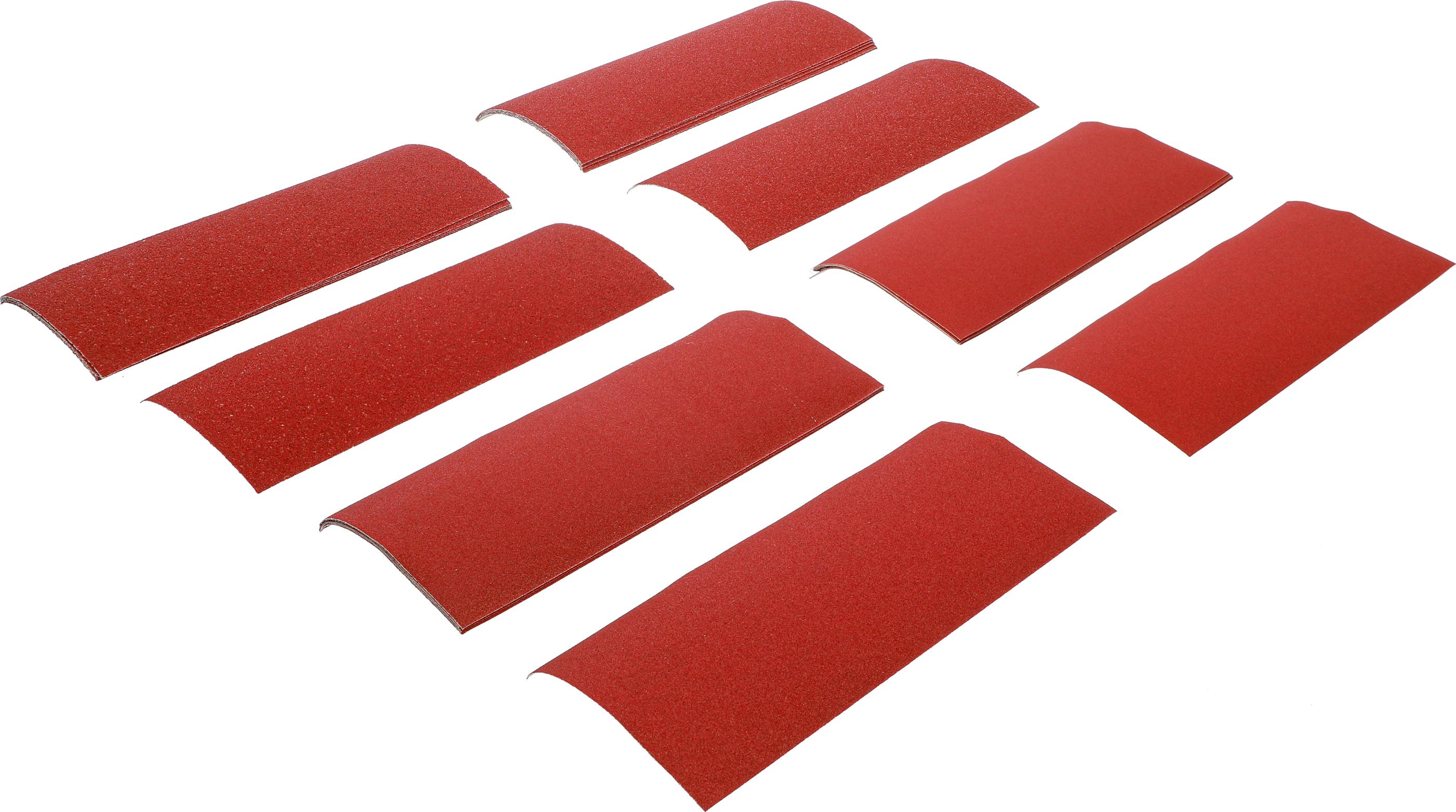 Schleifblatt-Satz für Schwingschleifer / Handschleifer | 93 x 230 mm | K 60 - 180 | 25-tlg. BGS80813