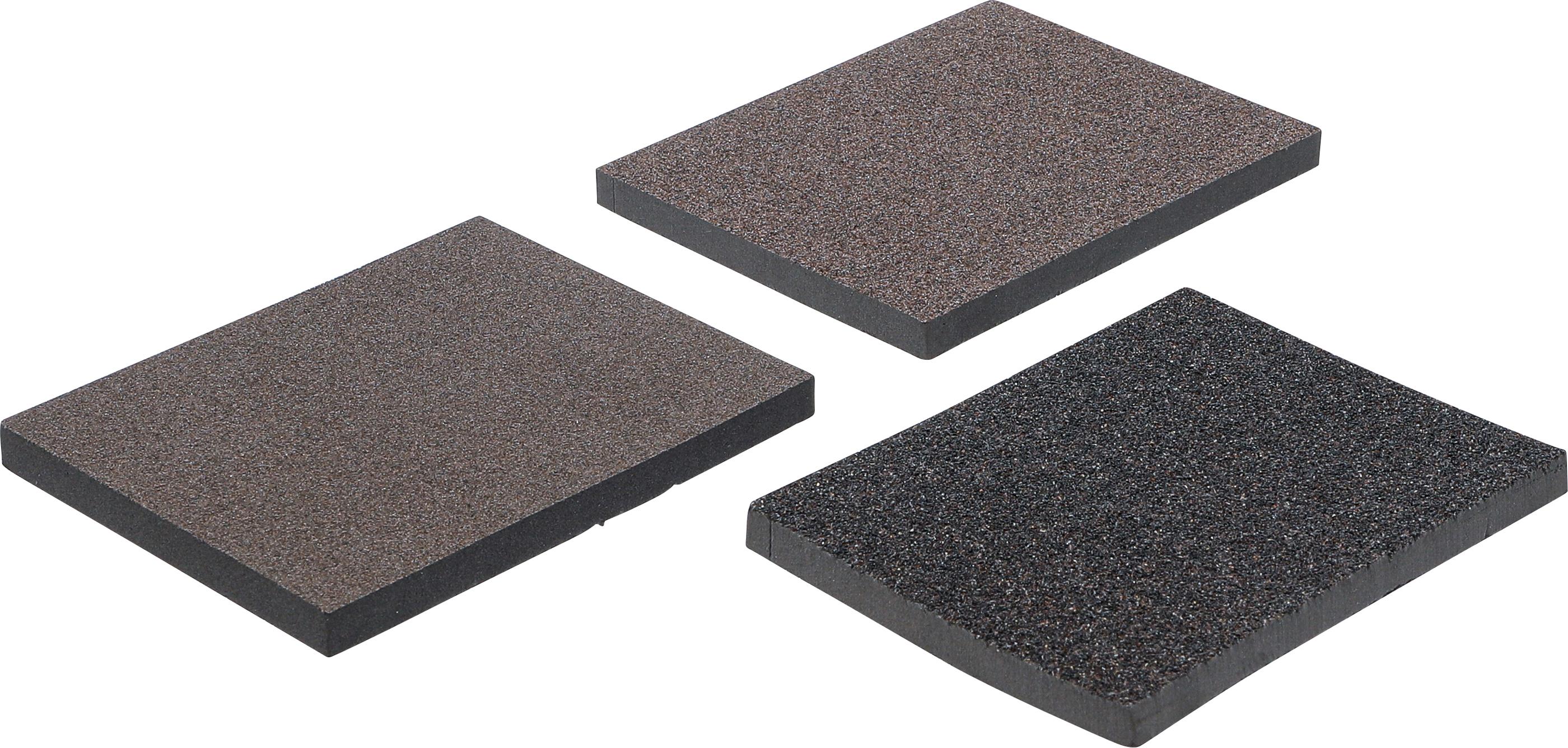 Schleifschwamm-Satz | K 46, 80, 120 | 3-tlg. BGS80821