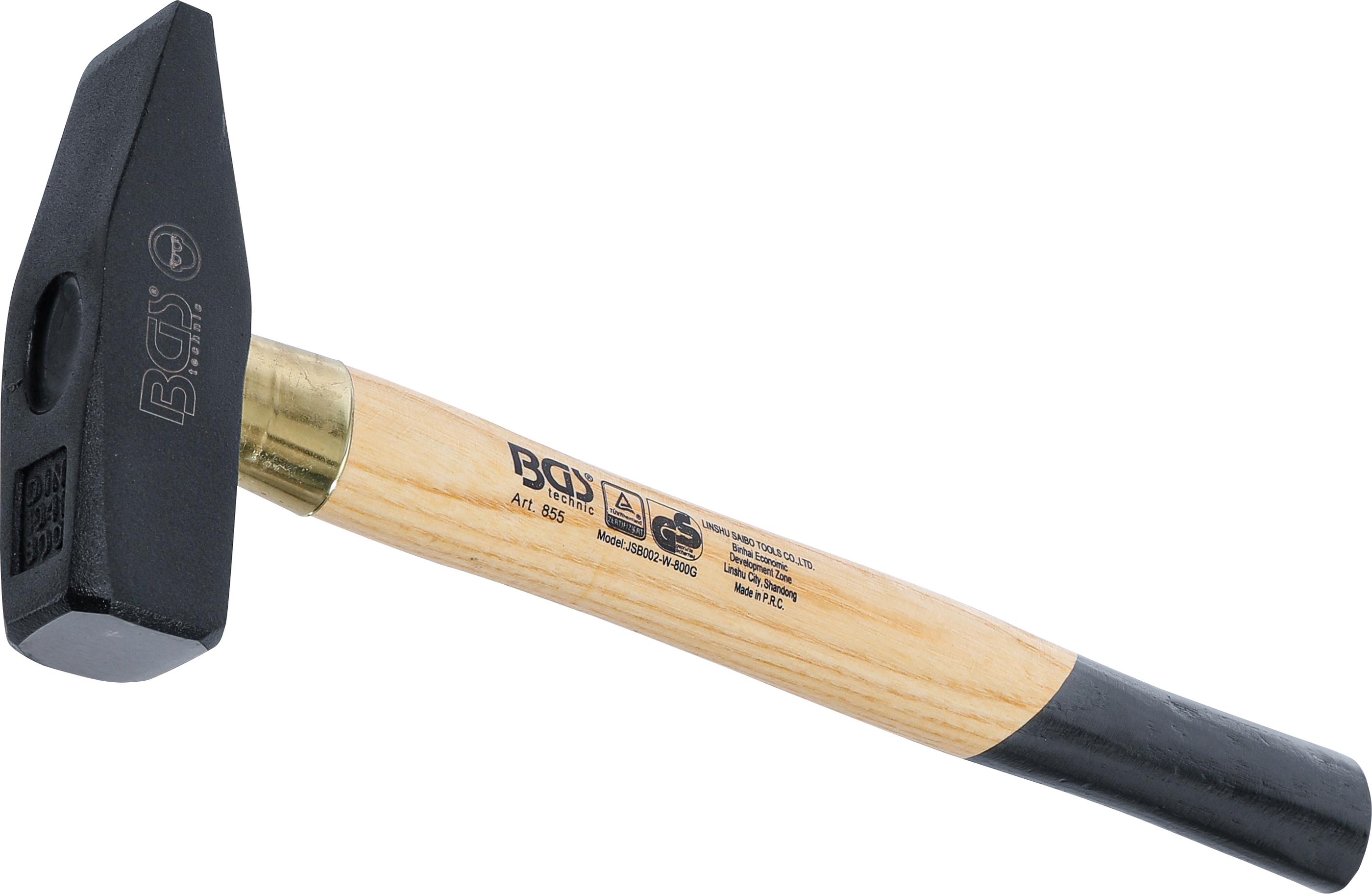 Schlosserhammer | Holz-Stiel | DIN 1041 | 800 g BGS855