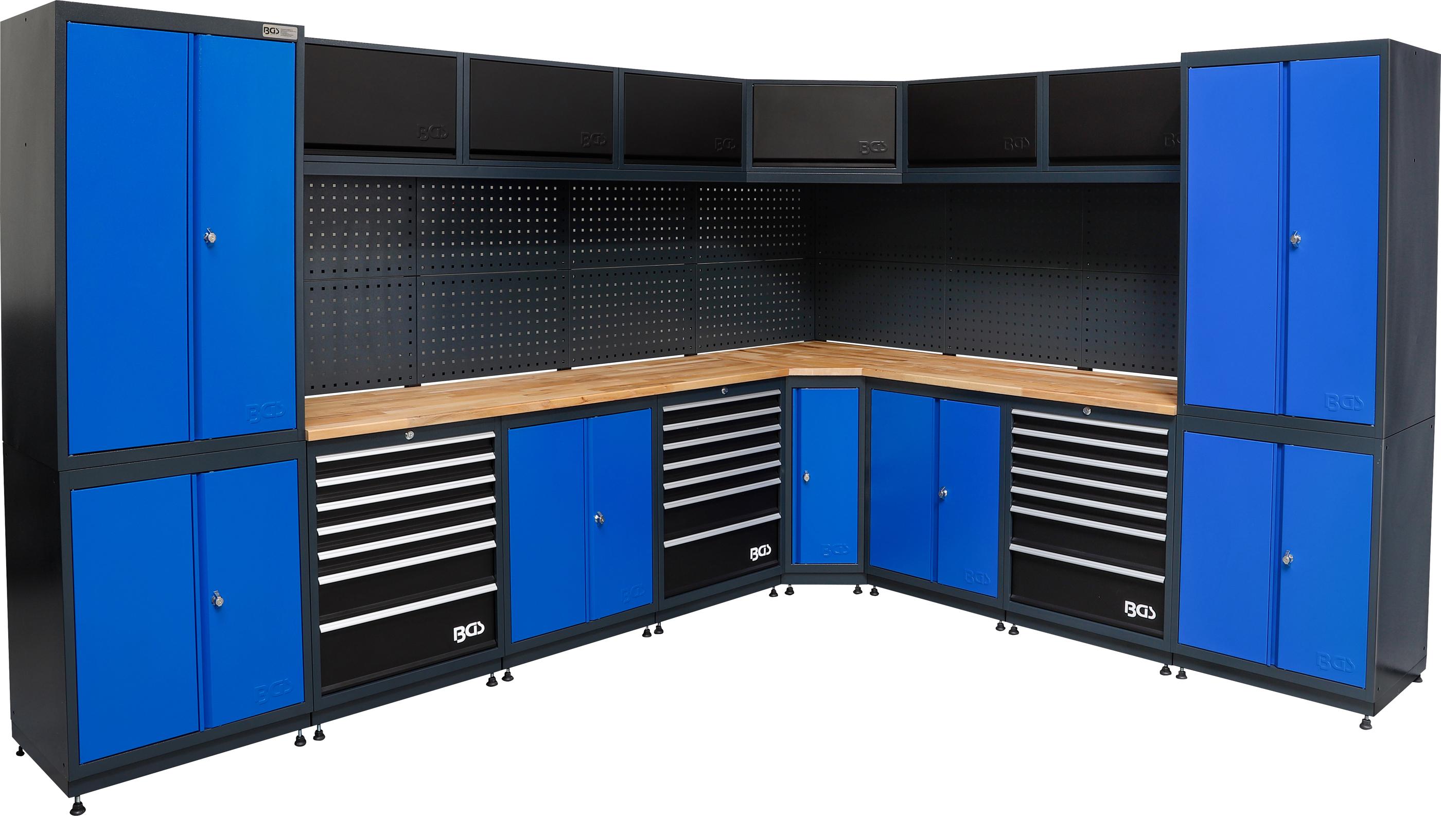Schrankwand-System | Werkstatt | Holz | 8 Module BGS80160