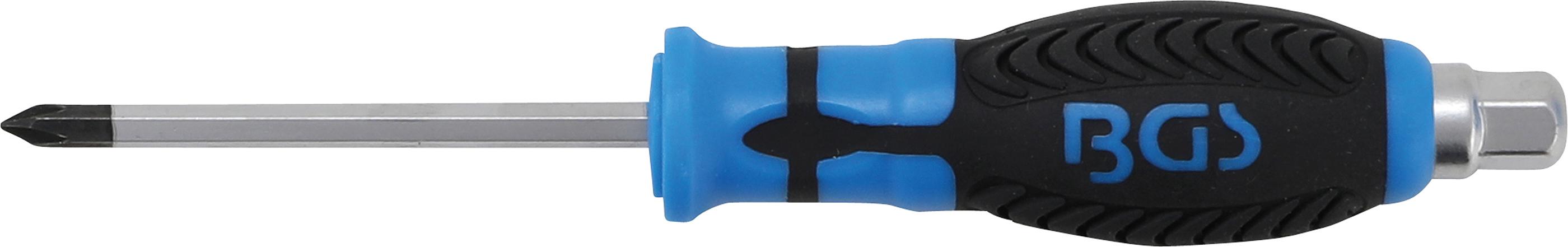 Schraubendreher, Klinge mit Sechskant-Profil | Kreuzschlitz PH1 | Klingenlänge 75 mm BGS7911