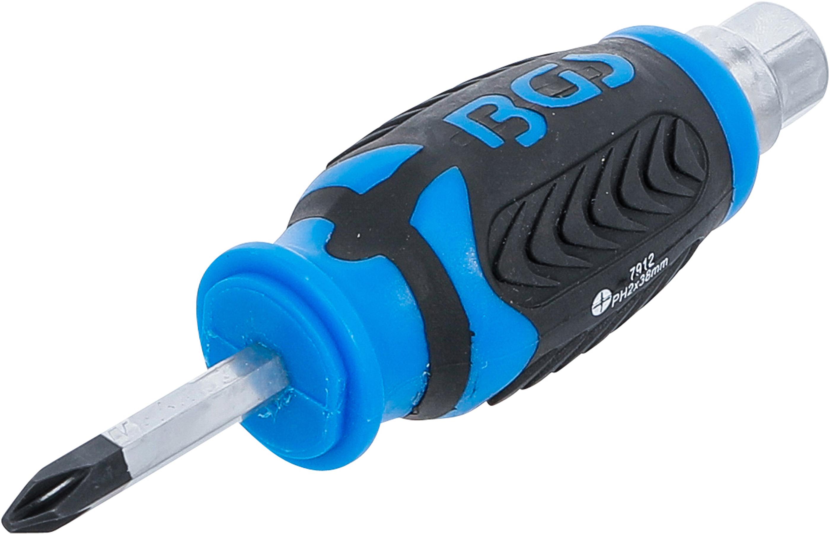 Schraubendreher, Klinge mit Sechskant-Profil | Kreuzschlitz PH2 | Klingenlänge 38 mm BGS7912