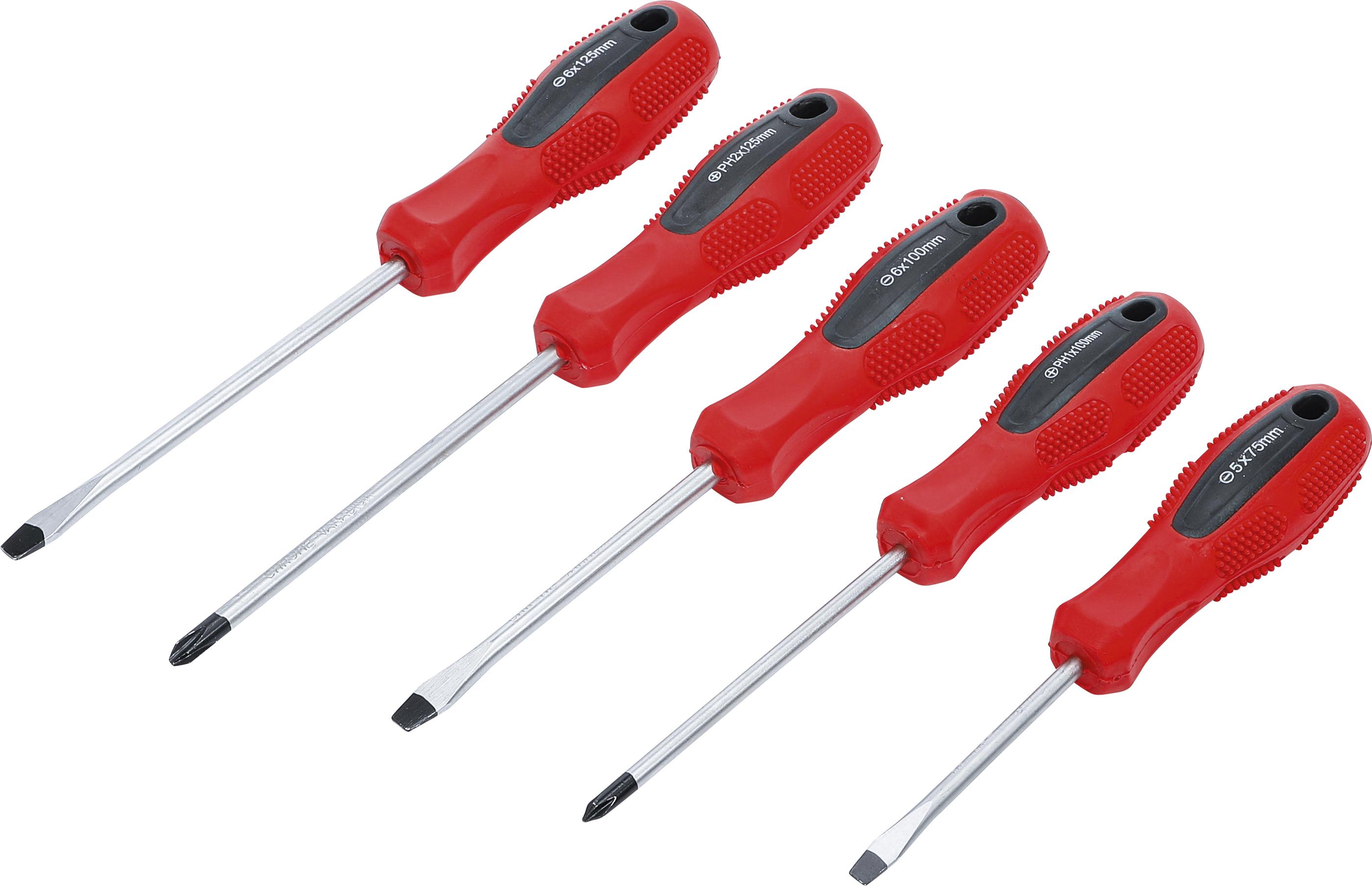 Schraubendreher-Satz | Schlitz / Kreuzschlitz | 5-tlg. BGS35835