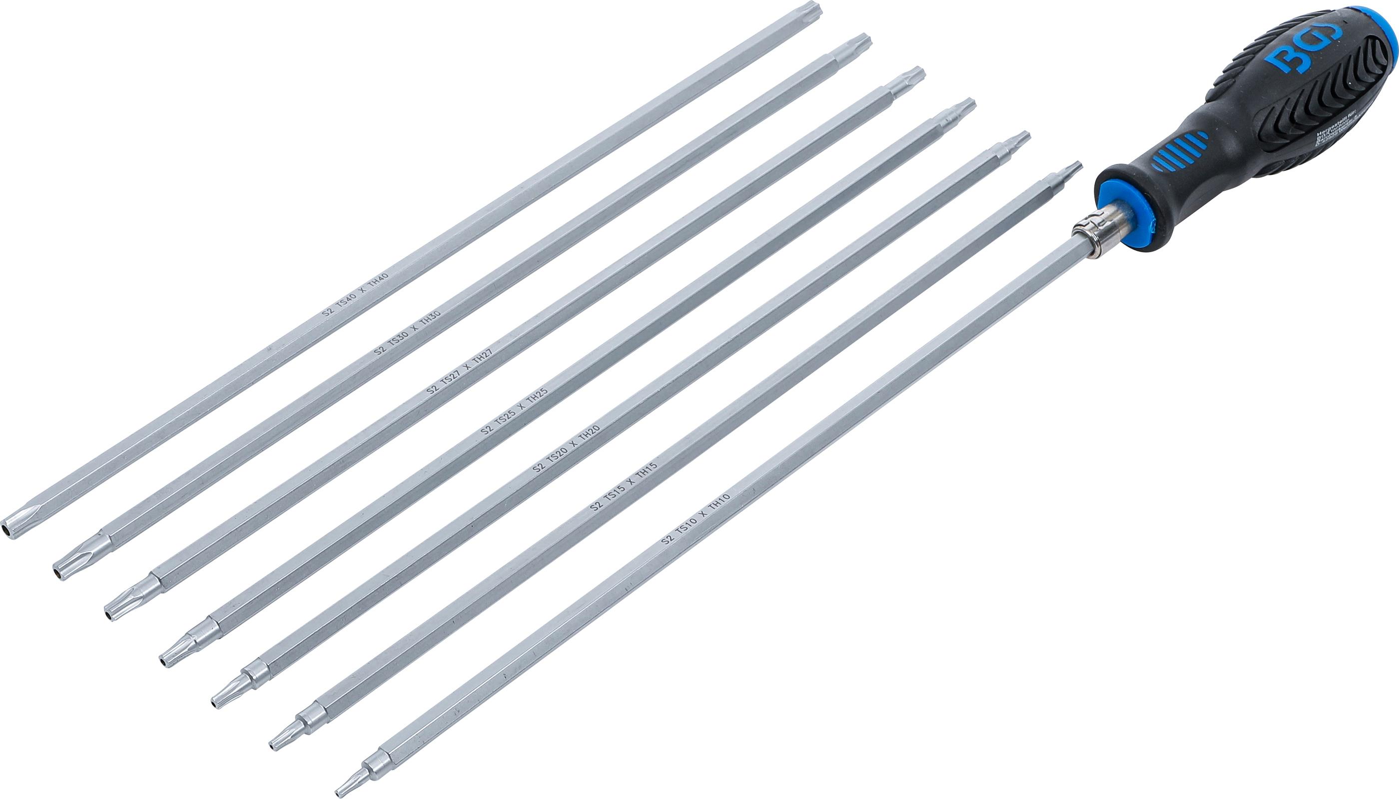 Schraubendreher-Satz mit Wechselklingen | T-Profil (für Torx) / TS-Profil (für Torx Plus) | 8-tlg. BGS2325