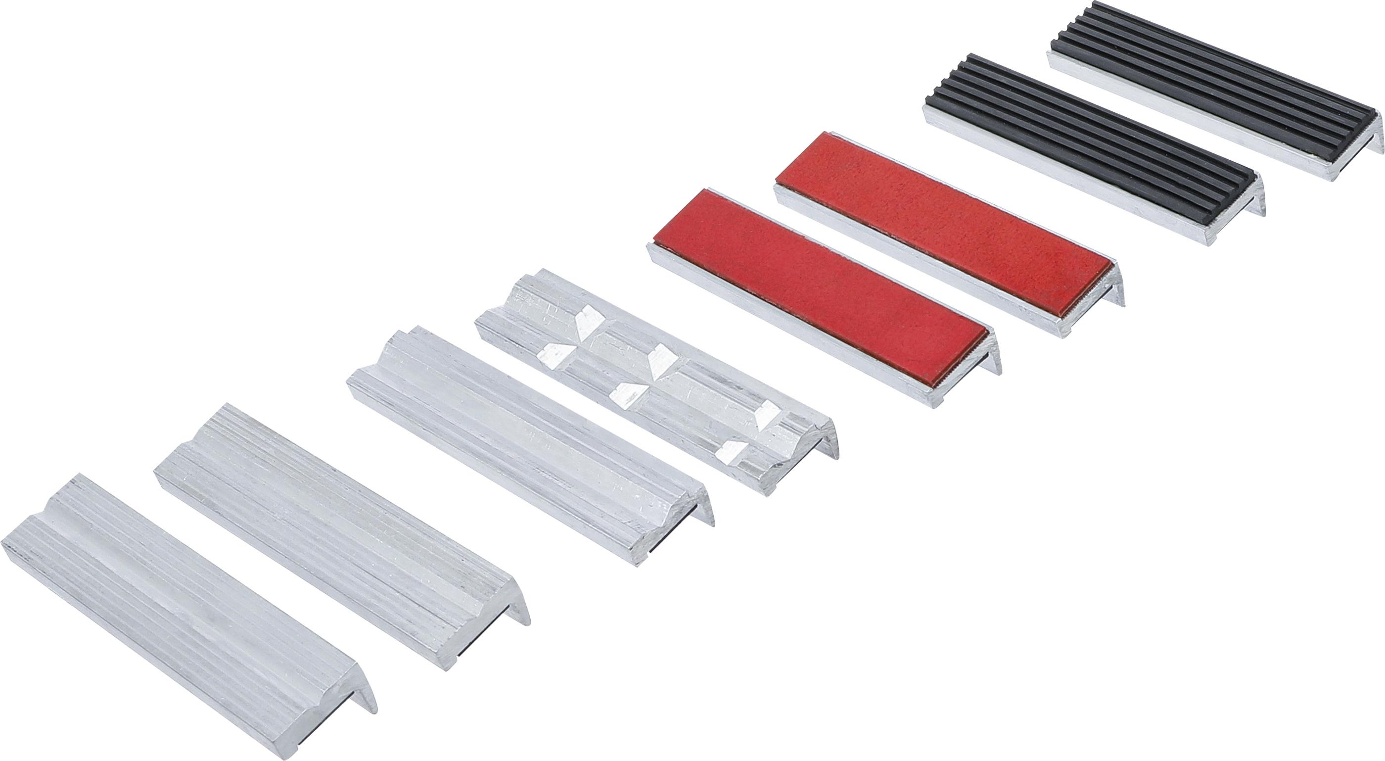 Schraubstock-Schutzbacken-Satz | Aluminium | 125 mm | 8-tlg. BGS8442-1