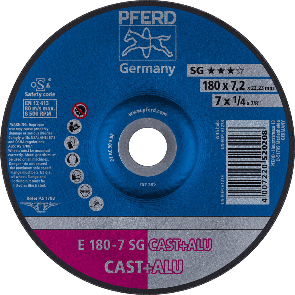 SCHRUPPSCHEIBE E 180-7 SG CAST+ALU 4007220520208