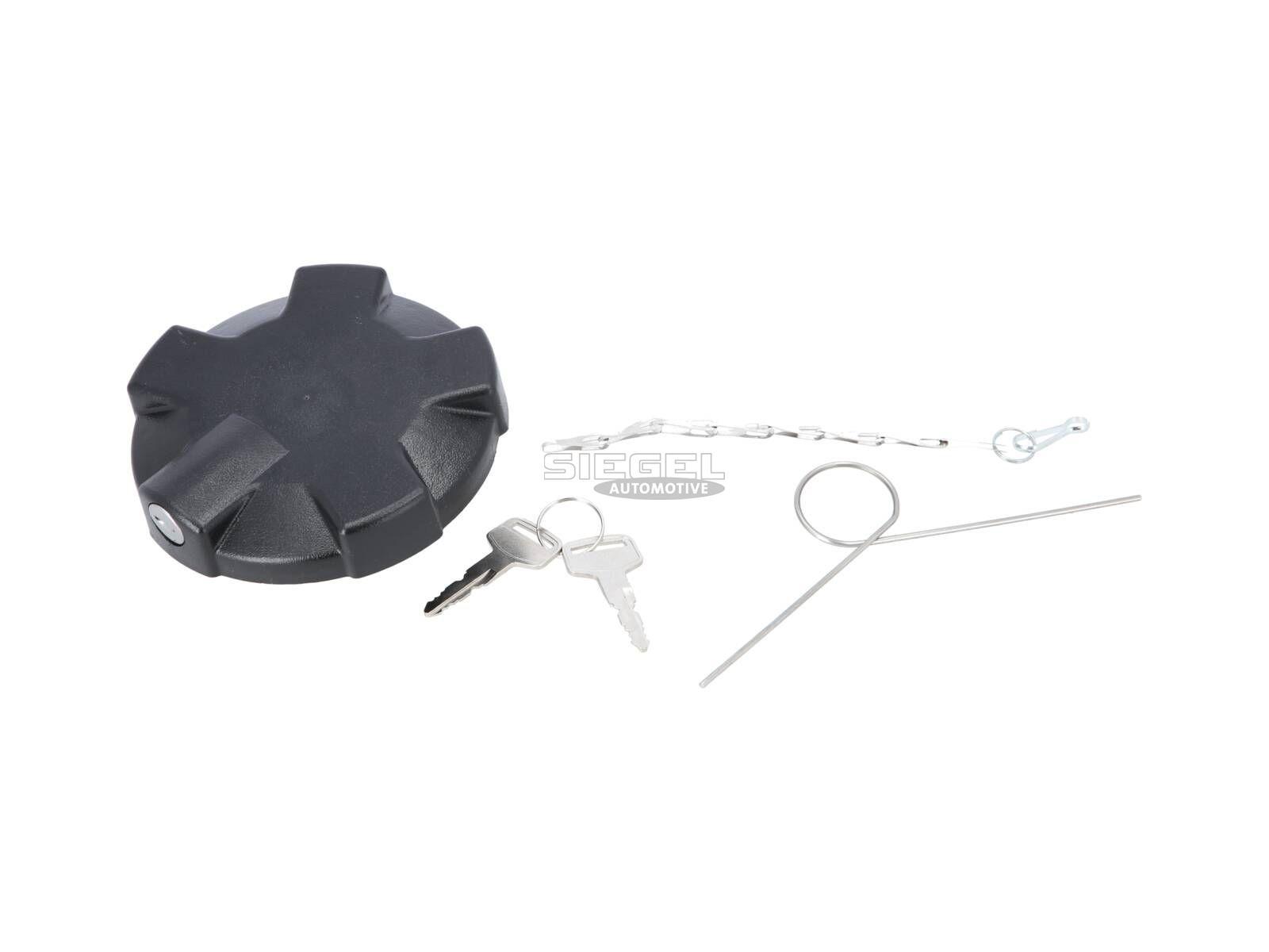 SIEGEL Automotive SA4I0003 Tankdeckel, unbelüftet, abschließbar, D: 80 mm passend für Multimarken