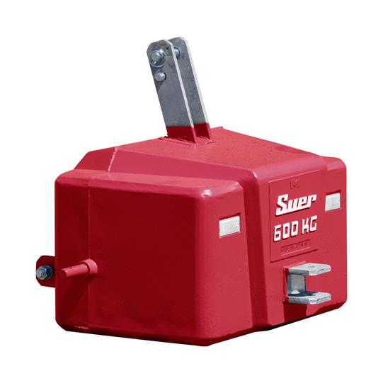 SMC600 Schwerbetongewicht Combi Kat. 0/I/II, rot 852318003 Suer