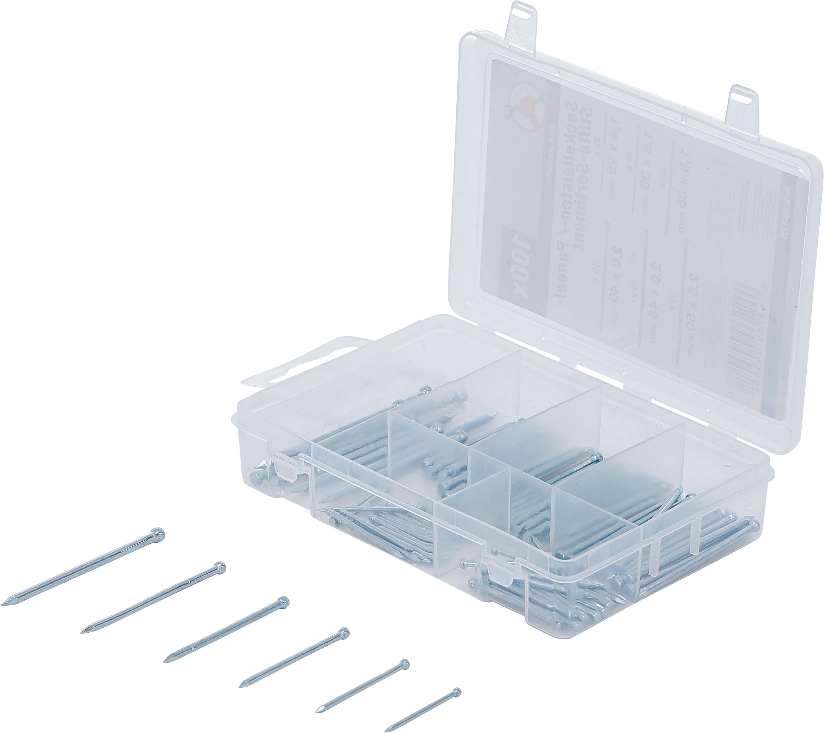 Sockelleisten- / Paneel-Stifte-Sortiment | 100-tlg. BGS88178