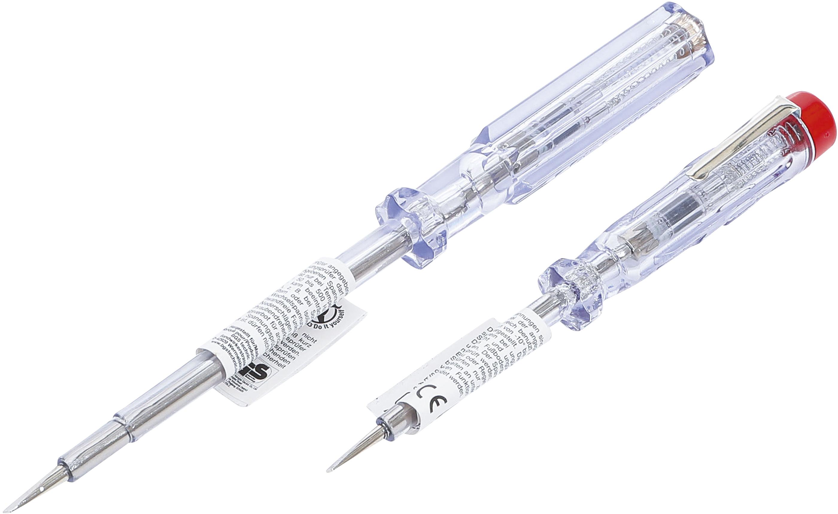 Spannungsprüfer | 120 - 250 V | 140 / 190 mm | 2-tlg. BGS721