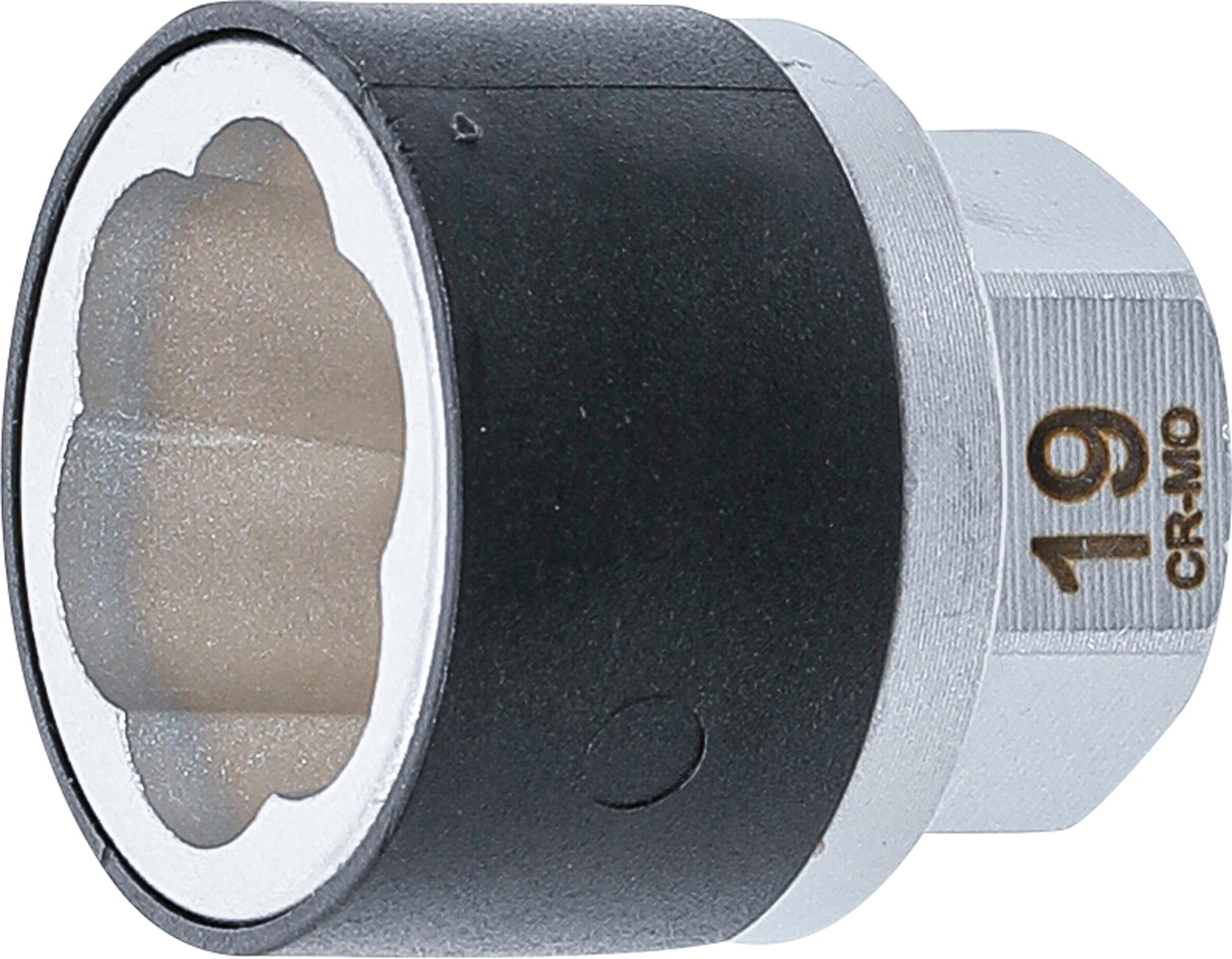 Spiral-Profil-Steckschlüssel-Einsatz / Schraubenausdreher | Antrieb Außensechskant 19 mm | SW 19 mm BGS7510-19