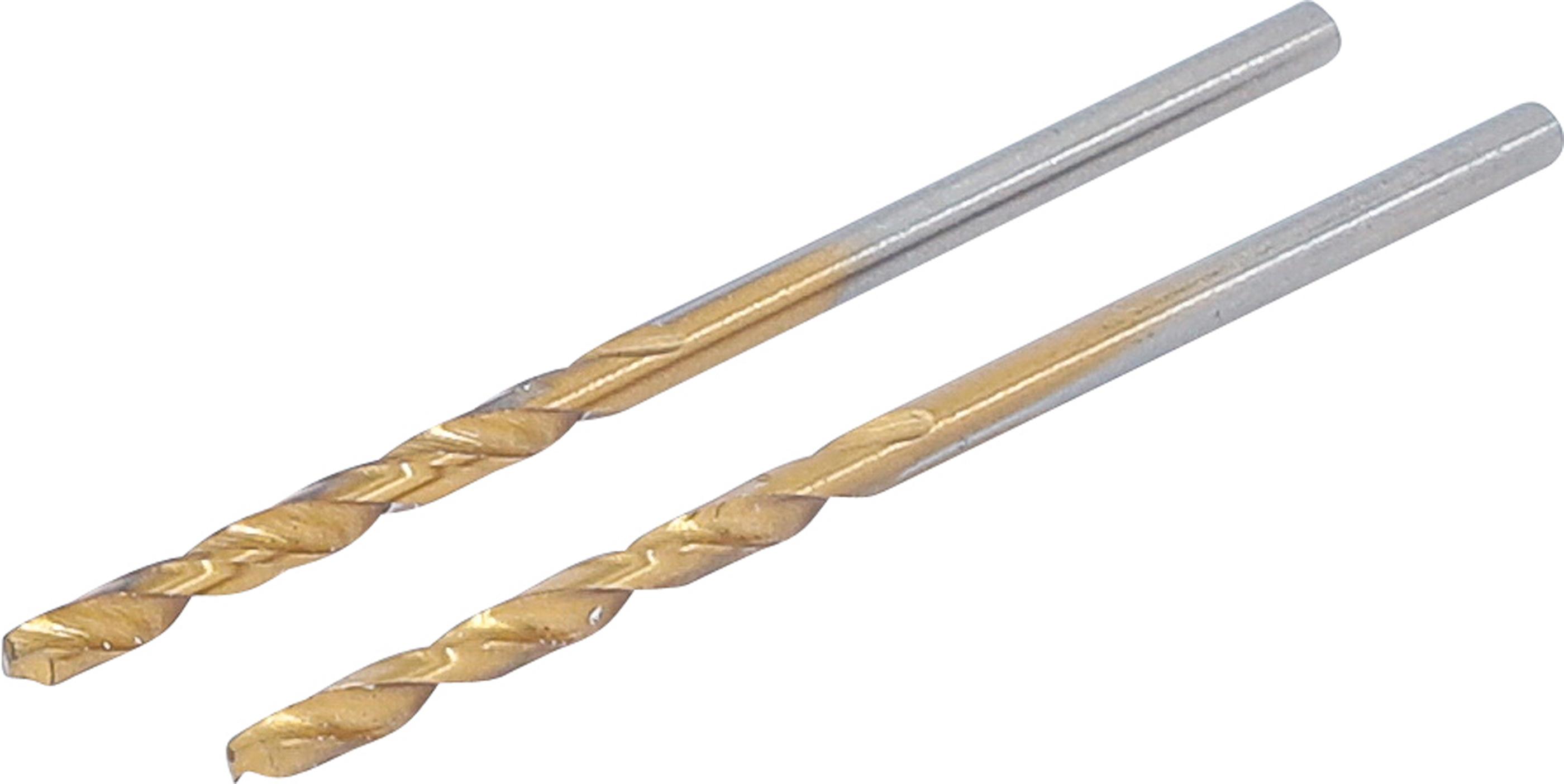Spiralbohrer | HSS-G | titan-nitriert | 2,0 mm | 2-tlg. BGS2040-2