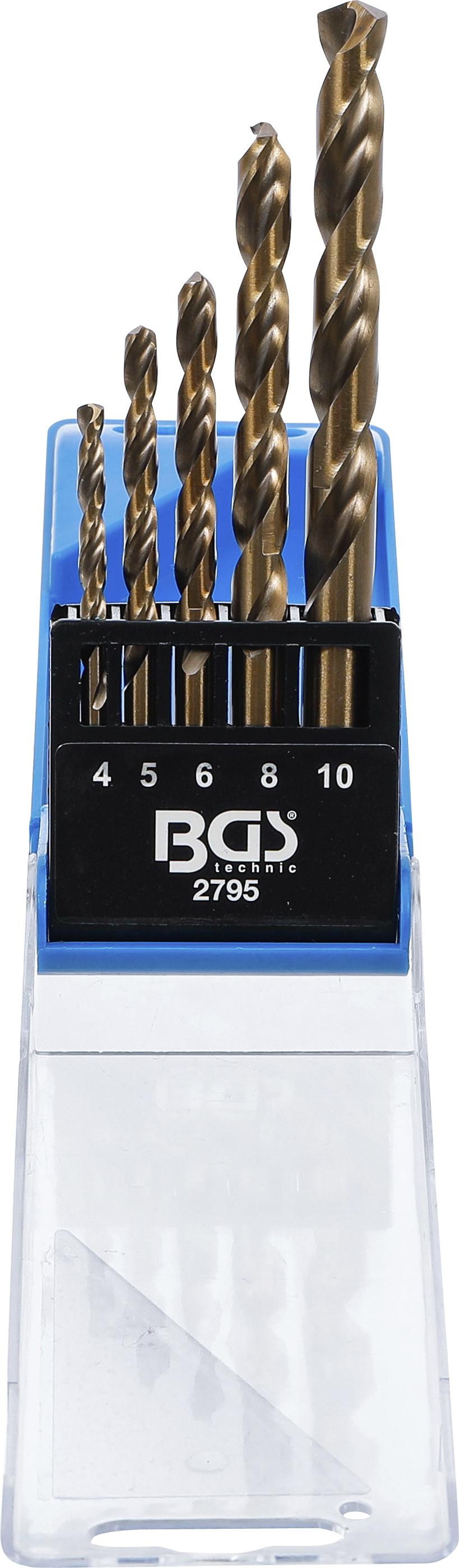 Spiralbohrer-Satz | HSS | 4 - 10 mm | 5-tlg. BGS2795
