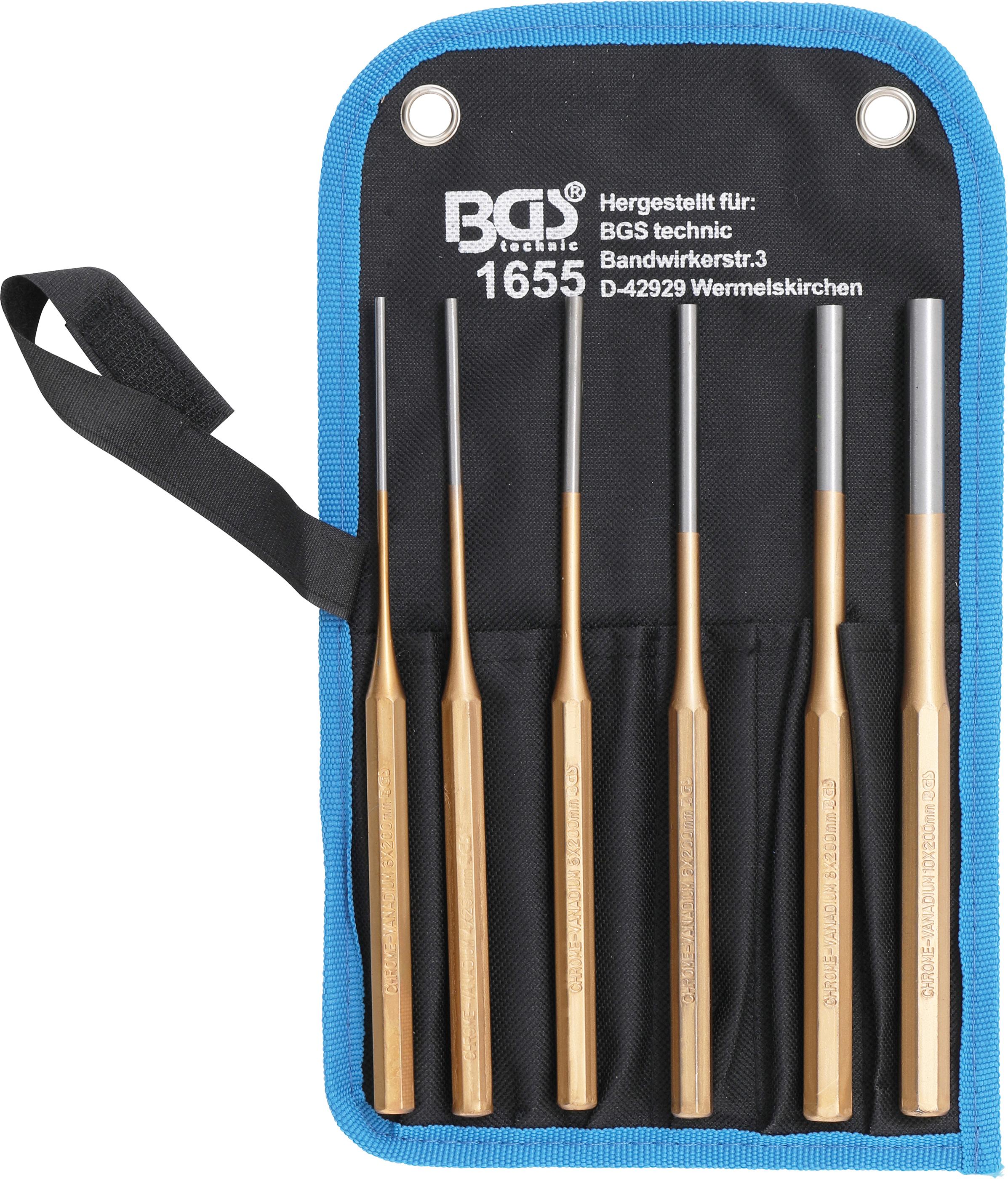 Splintentreiber-Satz | 200 mm | 3 - 10 mm | 6-tlg. BGS1655