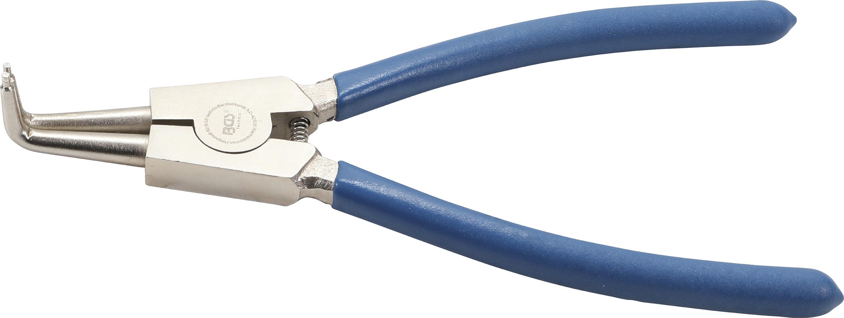 Sprengringzange | abgewinkelt | für Außensprengringe | 225 mm BGS650-1