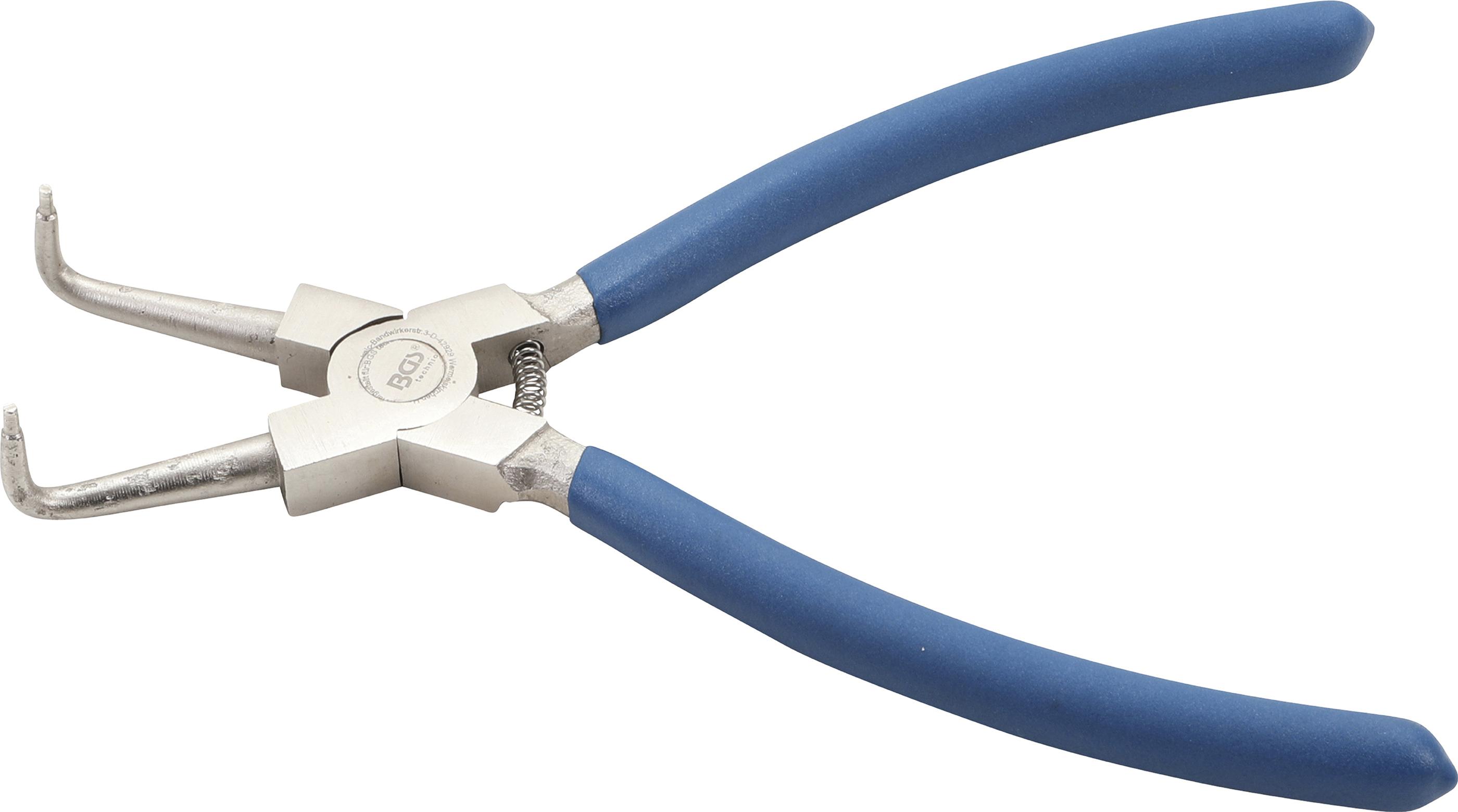 Sprengringzange | abgewinkelt | für Innensprengringe | 225 mm BGS650-4