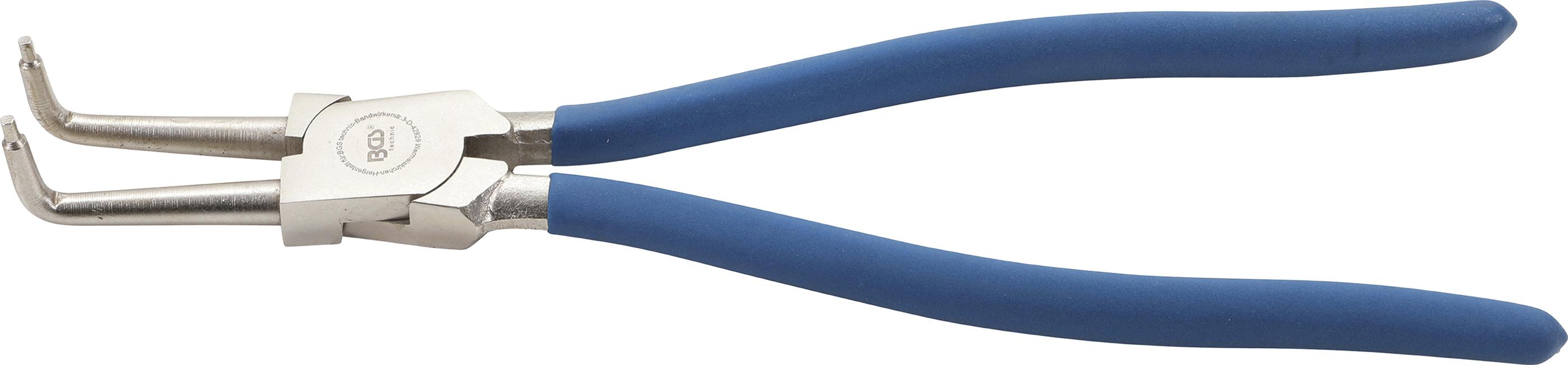 Sprengringzange | abgewinkelt | für Innensprengringe | 300 mm BGS651-4