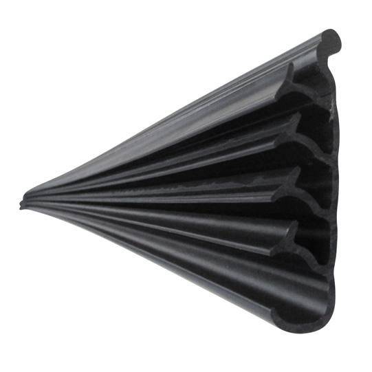 Spritzschutzschürze, PE schwarz, zum Einschieben, 100 × 3800 mm 111381375 Suer