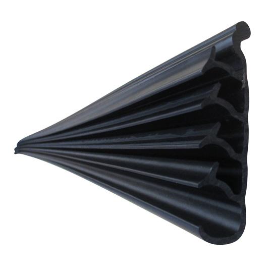 Spritzschutzschürze, PE schwarz, zum Einschieben, 100 × 4200 mm 111381376 Suer