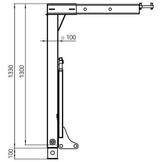 Stütze SS 86 TSKL2 640.503.000, für Wechselbehälter 107511288 Suer