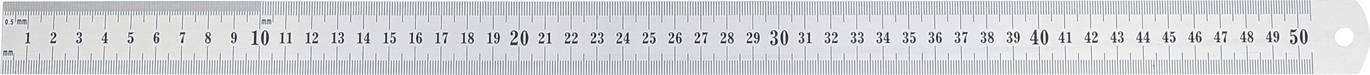 Stahl-Maßstab | biegsam | Edelstahl | rostfrei | 0,5 m BGS50889