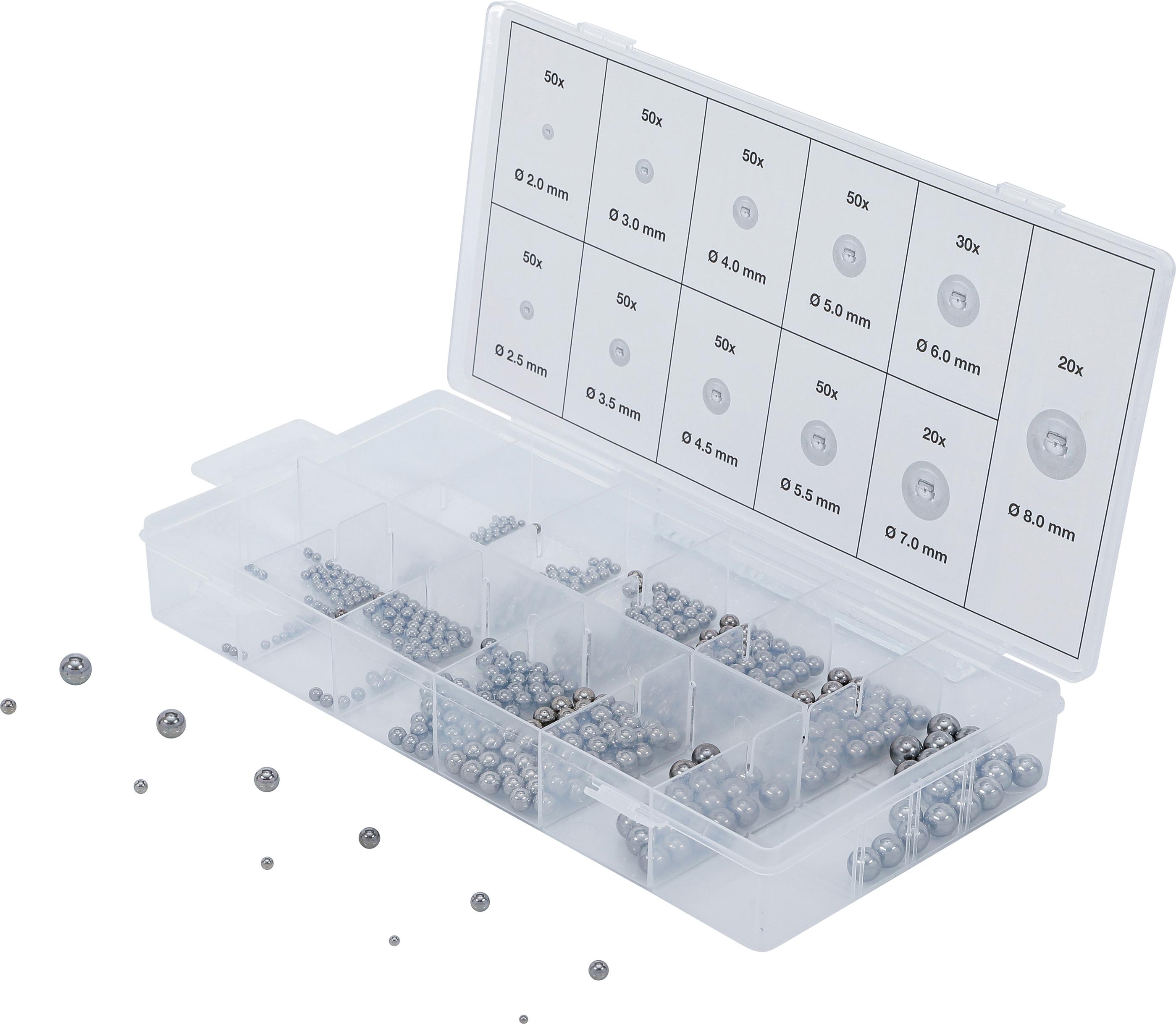 Stahlkugel-Sortiment | 470-tlg. BGS6853