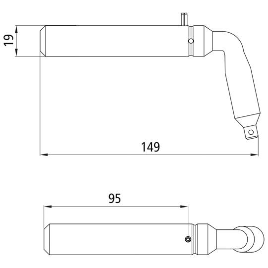 Steckbolzen 2004, 19/19mm, 1-Stift-Sicherung, Stahl/Zink/Nickel 109141261 Suer