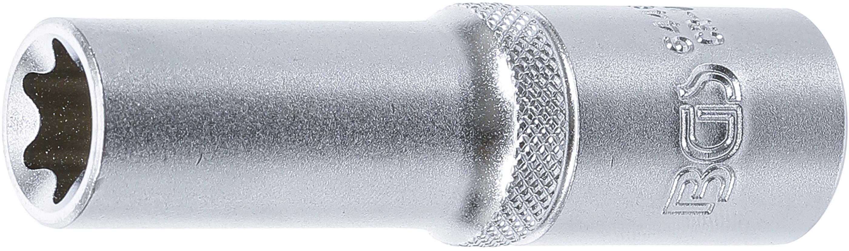 Steckschlüssel-Einsatz E-Profil, tief | Antrieb Innenvierkant 12,5 mm (1/2") | SW E16 BGS6446