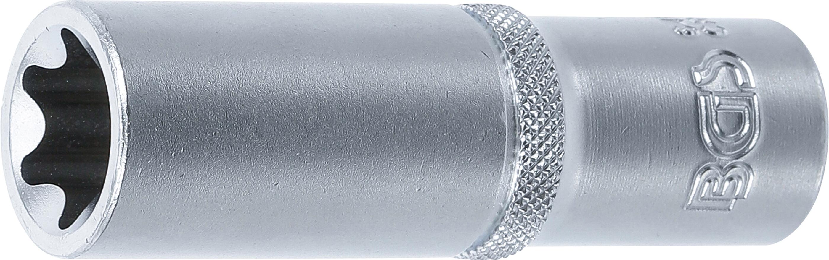 Steckschlüssel-Einsatz E-Profil, tief | Antrieb Innenvierkant 12,5 mm (1/2") | SW E20 BGS6450