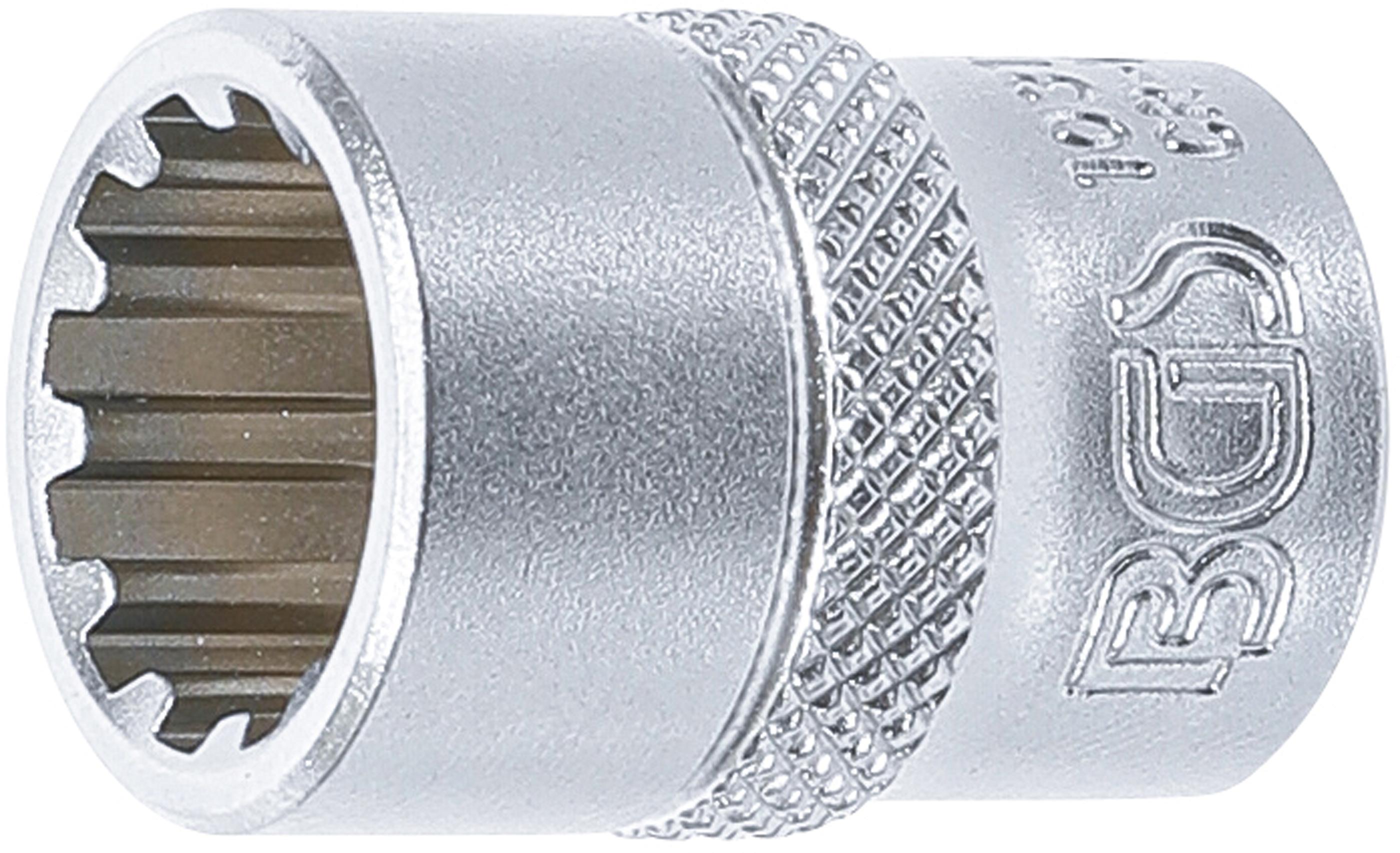 Steckschlüssel-Einsatz Gear Lock | Antrieb Innenvierkant 10 mm (3/8") | SW 13 mm BGS10313