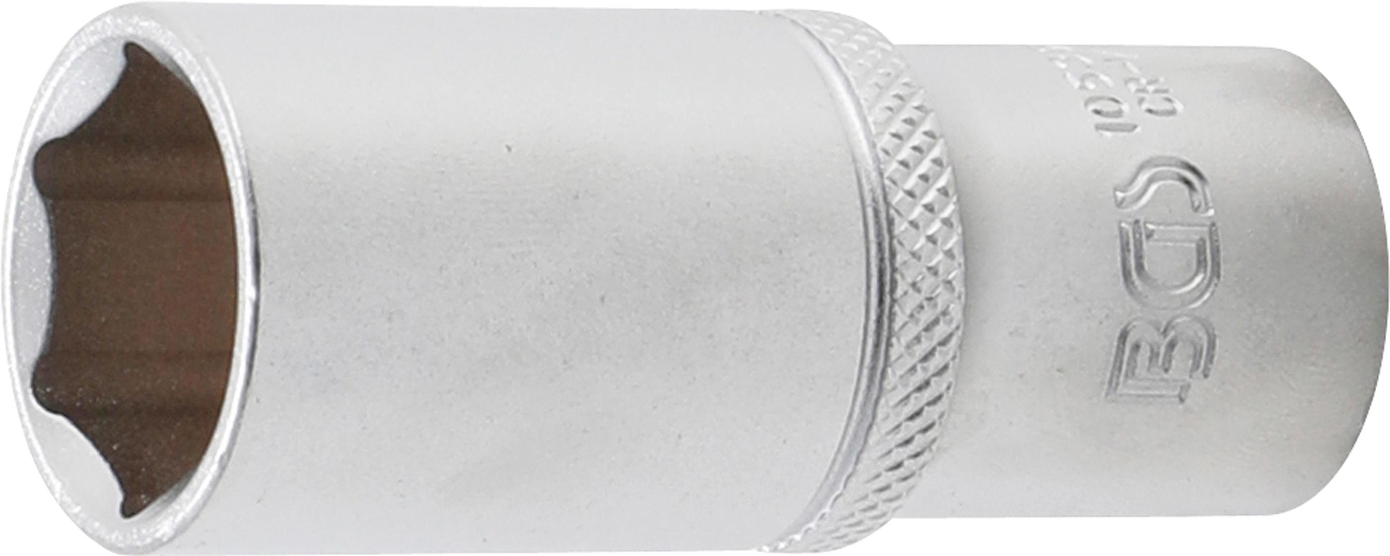 Steckschlüssel-Einsatz Sechskant, tief | Antrieb Innenvierkant 10 mm (3/8") | SW 19 mm BGS10539