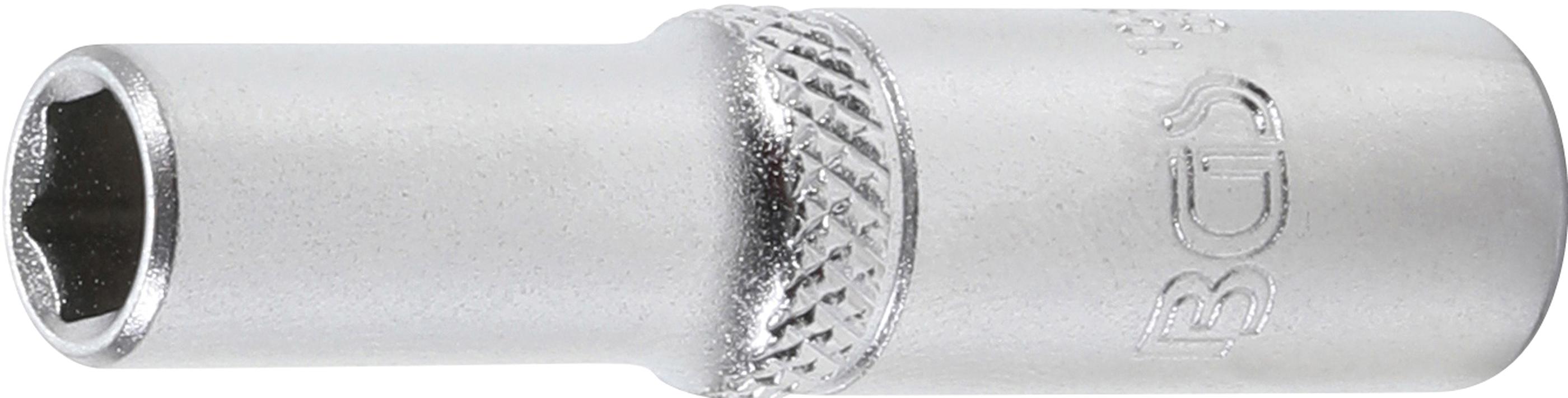 Steckschlüssel-Einsatz Sechskant, tief | Antrieb Innenvierkant 6,3 mm (1/4") | SW 1/4" BGS10670