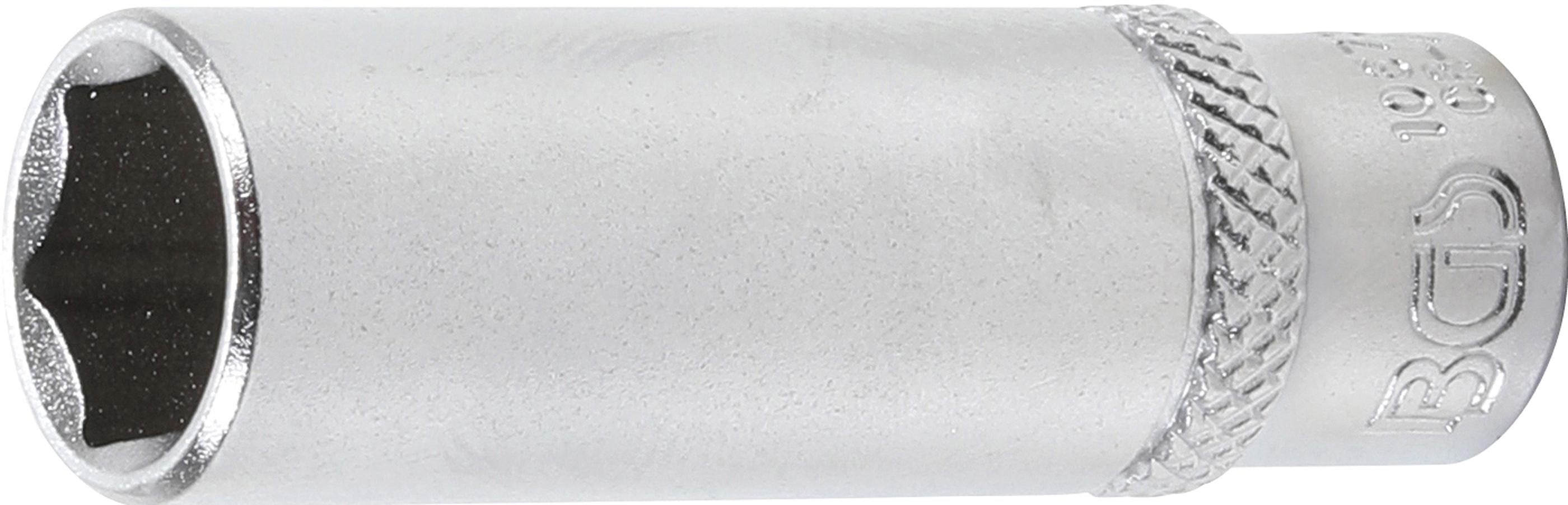 Steckschlüssel-Einsatz Sechskant, tief | Antrieb Innenvierkant 6,3 mm (1/4") | SW 7/16" BGS10673