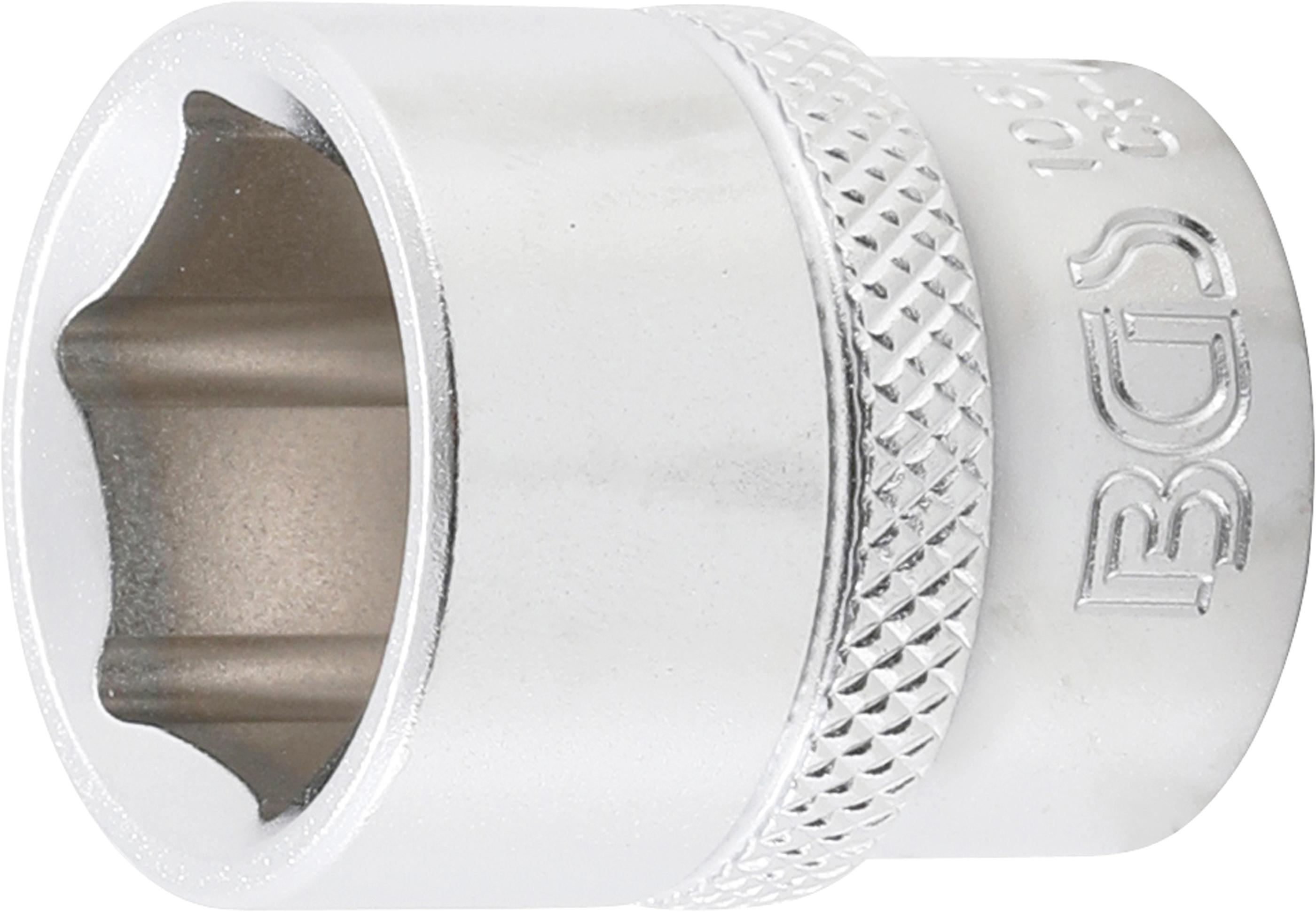 Steckschlüssel-Einsatz Sechskant | Antrieb Innenvierkant 10 mm (3/8") | SW 18 mm BGS10618