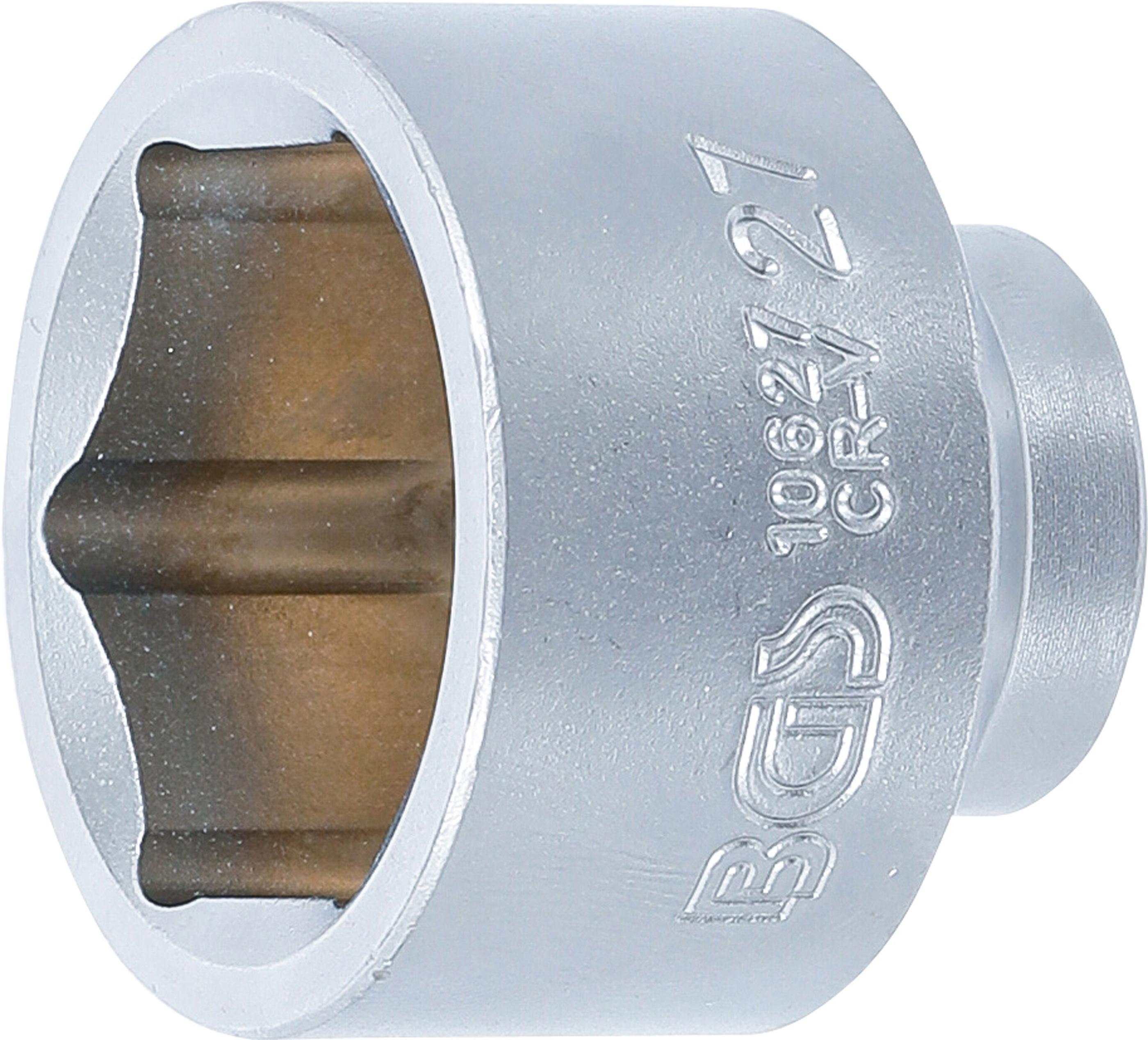 Steckschlüssel-Einsatz Sechskant | Antrieb Innenvierkant 10 mm (3/8") | SW 27 mm BGS10627