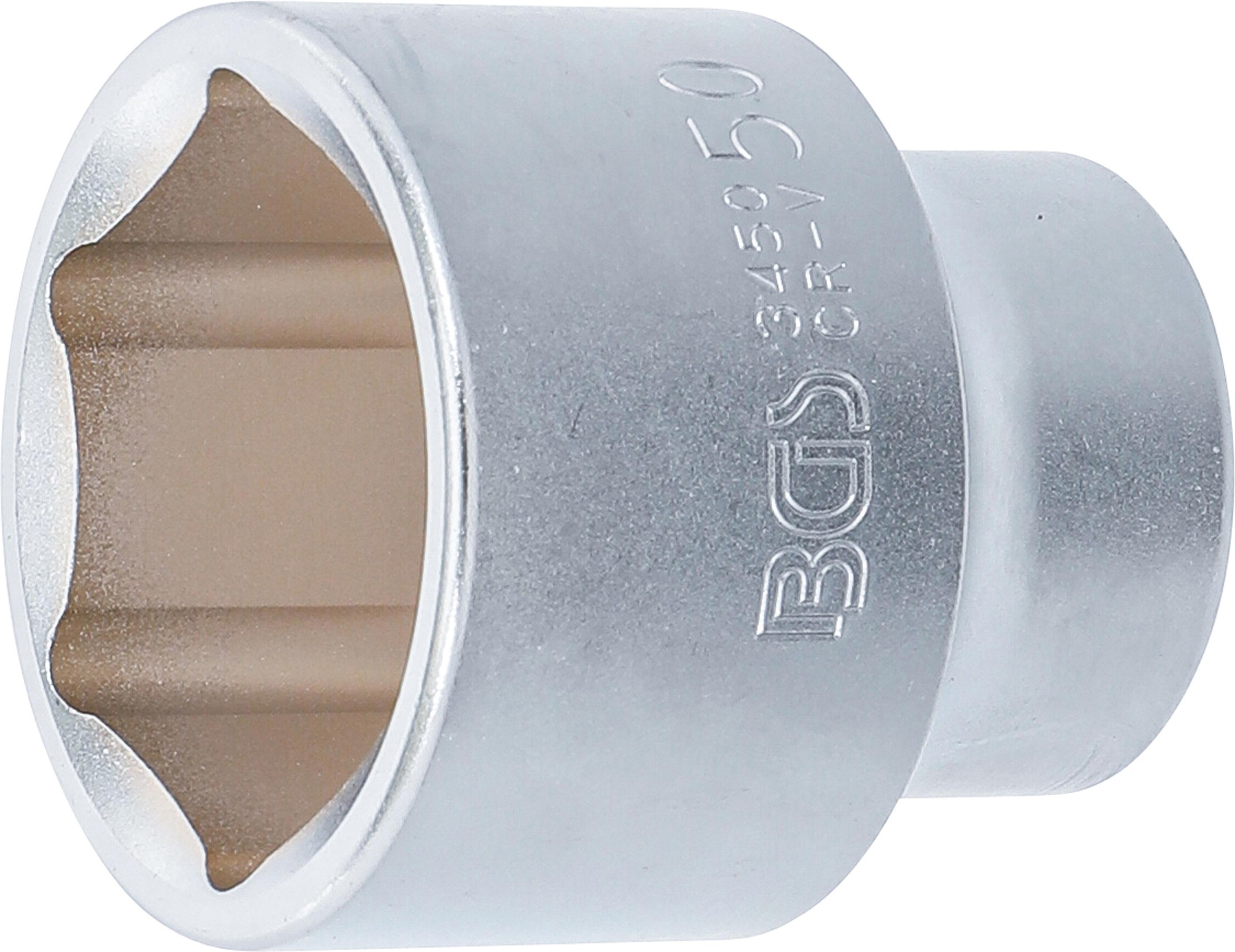 Steckschlüssel-Einsatz Sechskant | Antrieb Innenvierkant 20 mm (3/4") | SW 50 mm BGS3450