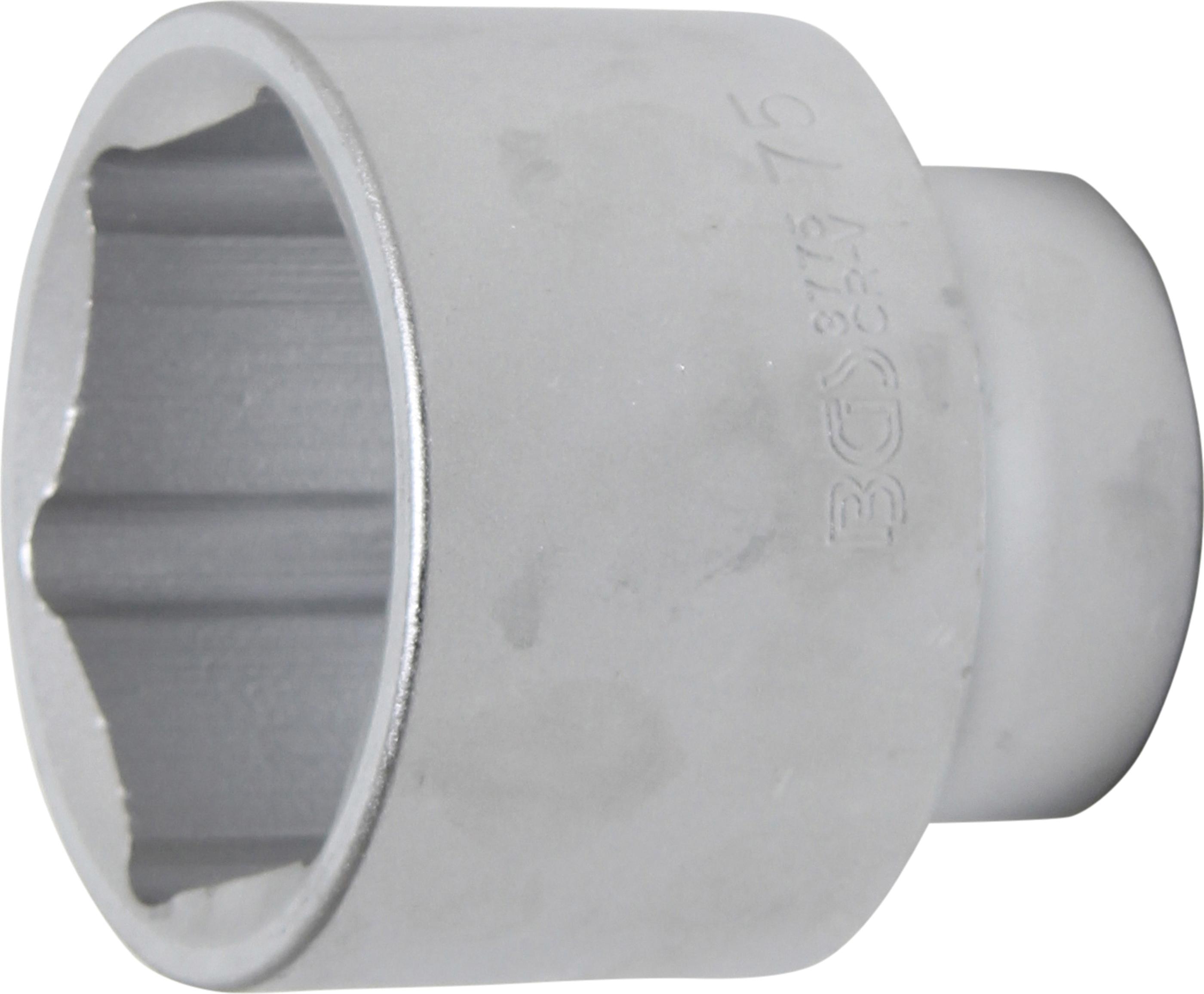 Steckschlüssel-Einsatz Sechskant | Antrieb Innenvierkant 25 mm (1") | SW 75 mm BGS3775