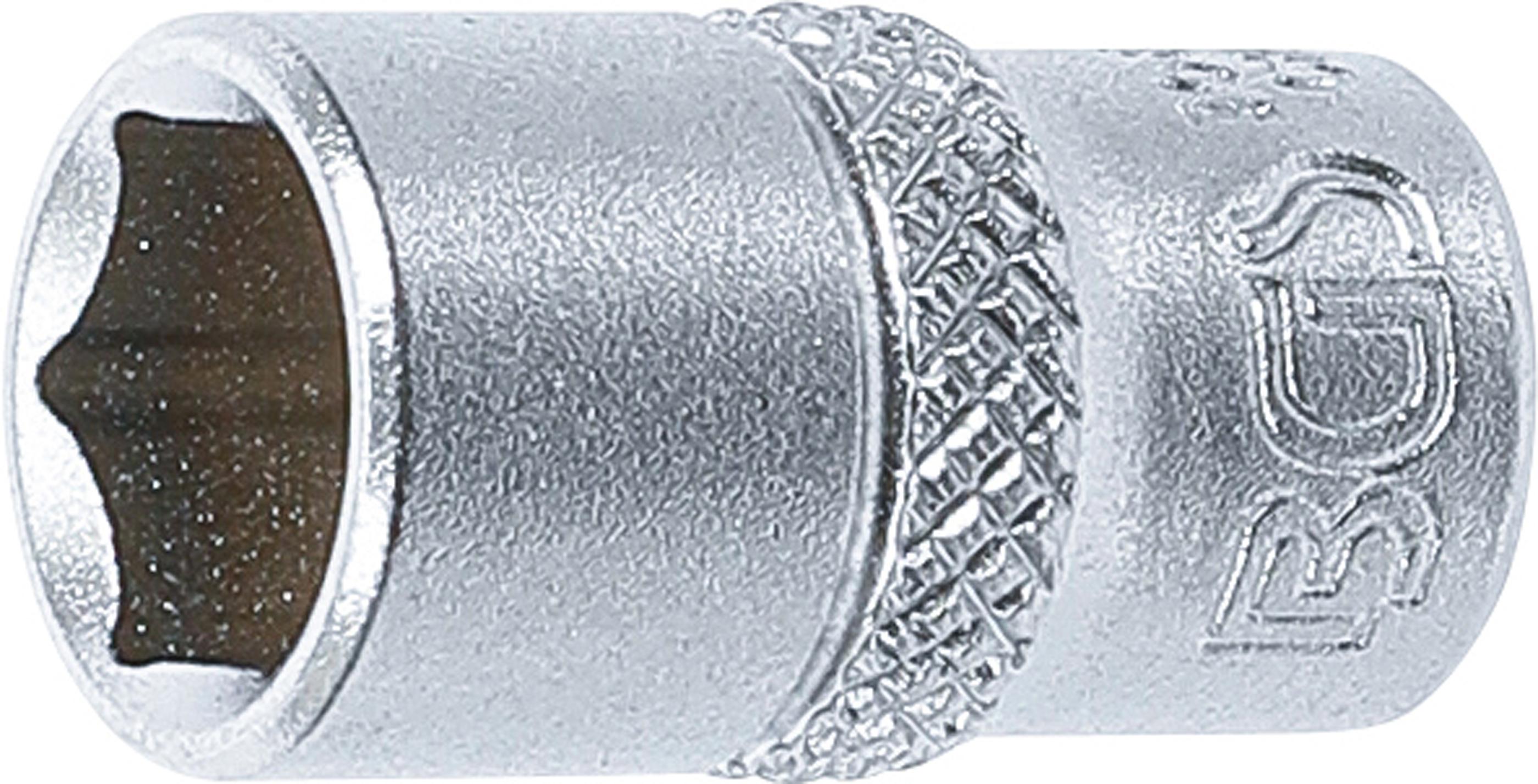 Steckschlüssel-Einsatz Sechskant | Antrieb Innenvierkant 6,3 mm (1/4") | SW 3/8" BGS10657