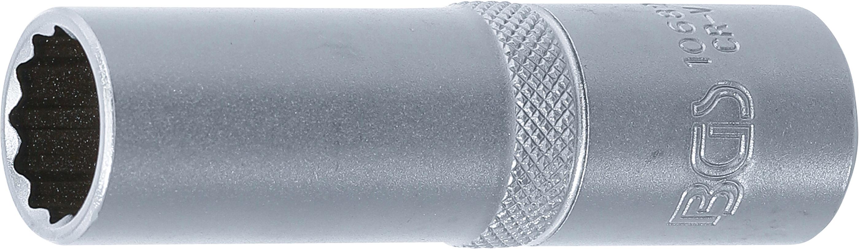 Steckschlüssel-Einsatz Zwölfkant, tief | Antrieb Innenvierkant 12,5 mm (1/2") | SW 15 mm BGS10682