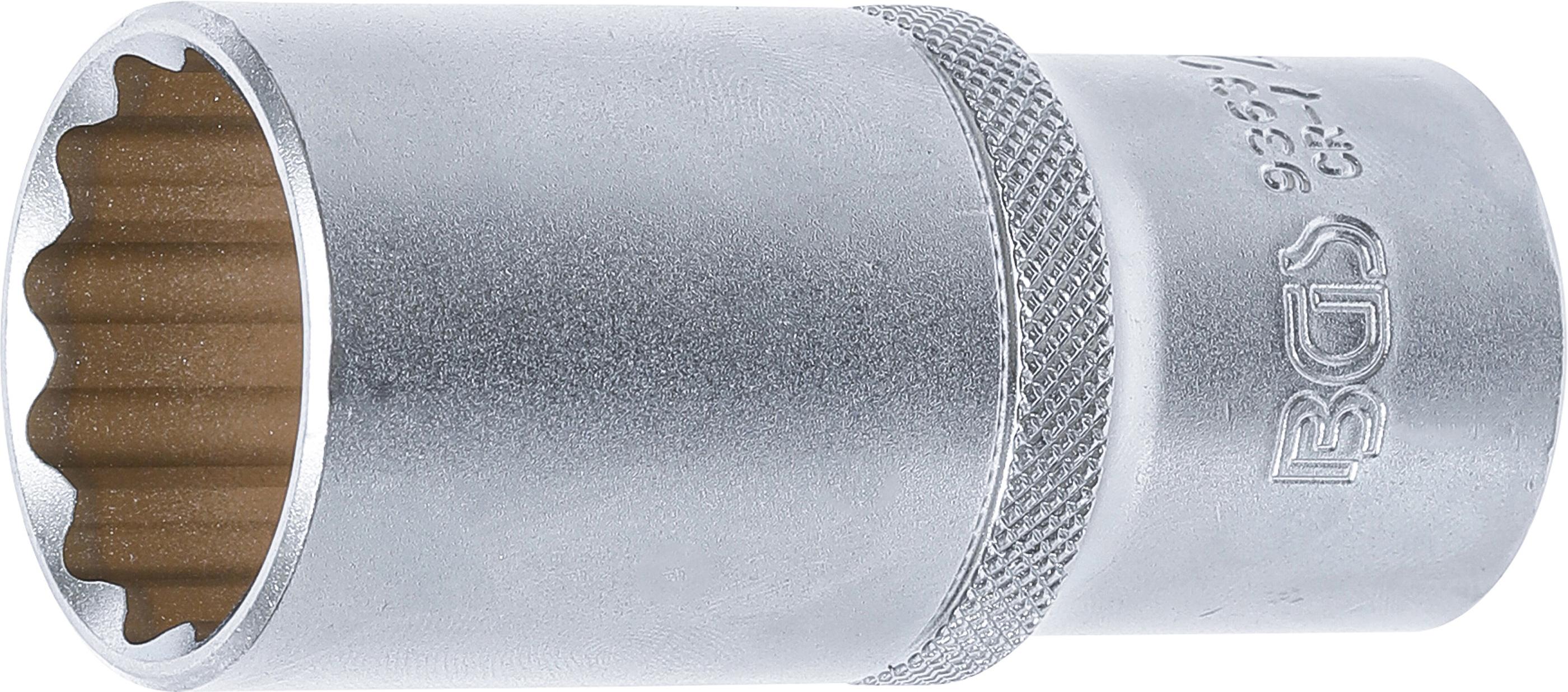 Steckschlüssel-Einsatz Zwölfkant, tief | Antrieb Innenvierkant 12,5 mm (1/2") | SW 27 mm BGS9363