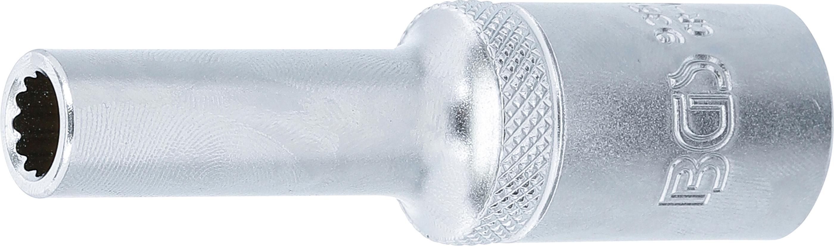 Steckschlüssel-Einsatz Zwölfkant, tief | Antrieb Innenvierkant 12,5 mm (1/2") | SW 8 mm BGS9356